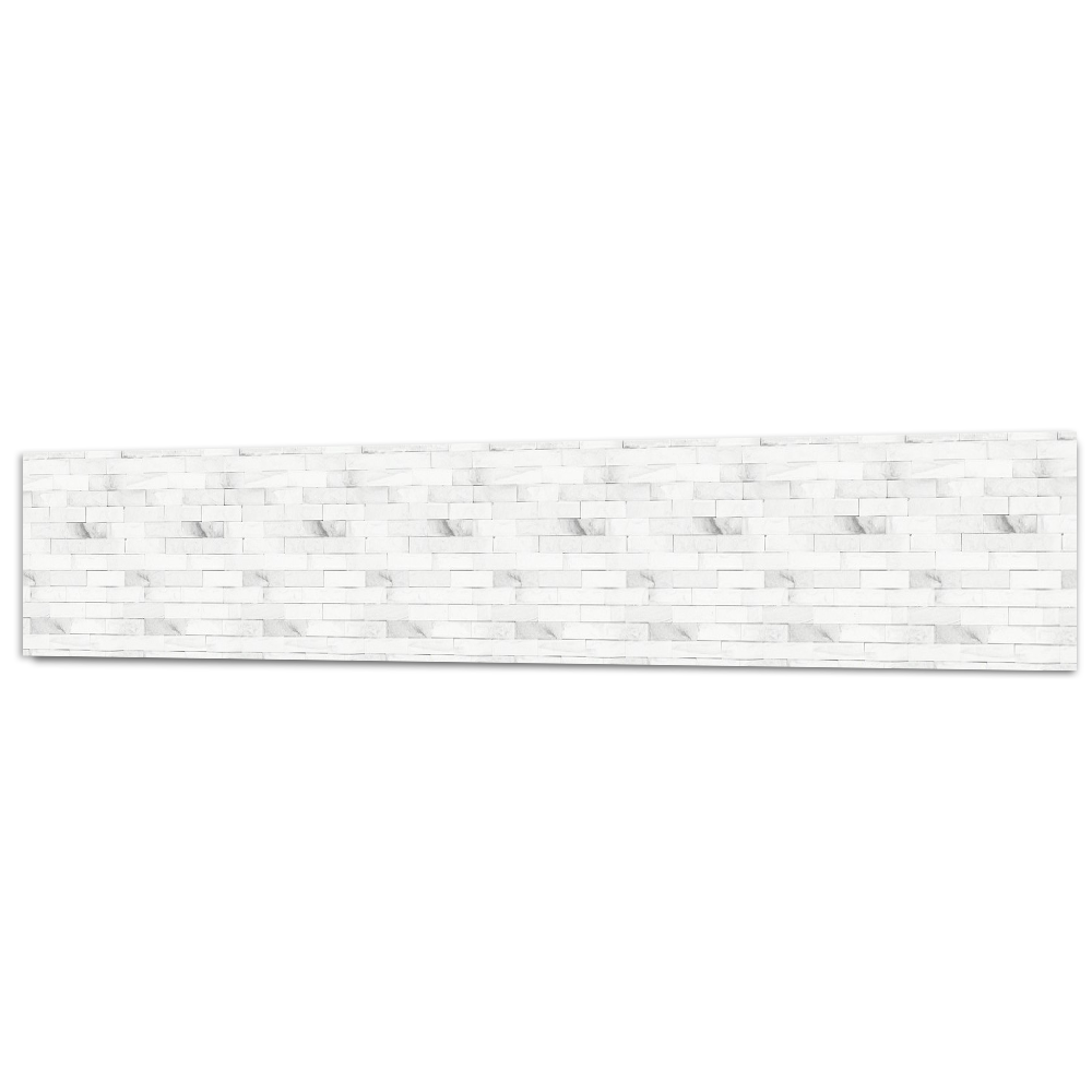 Изображение товара Глянцевая стеновая панель Фартукофф Сланец белый 400x60 см ПВХ для кухни и интерьера