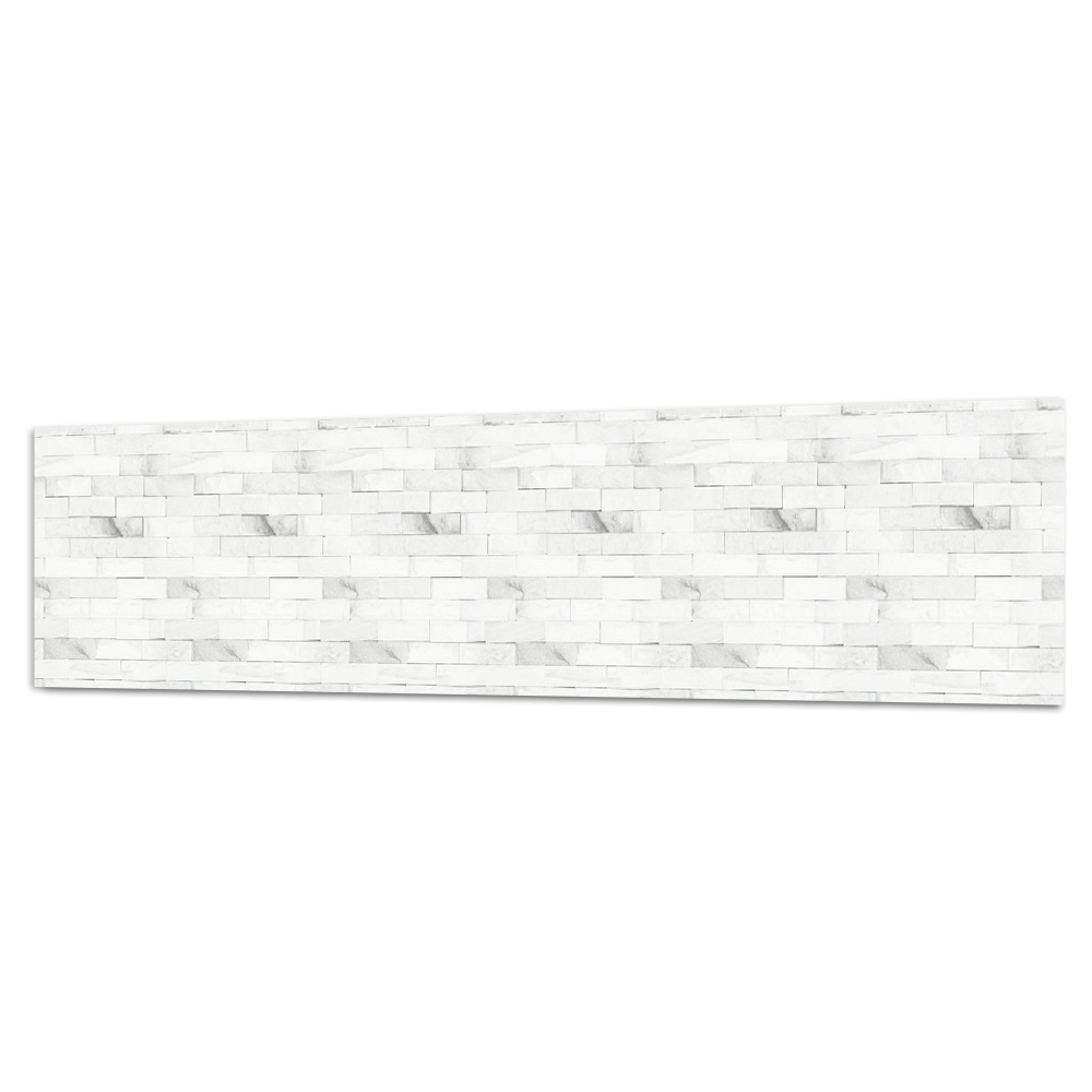 Изображение товара Стеновая панель матовая Фартукофф Сланец белый 300x60x0.15 см ПВХ цвет разноцветный