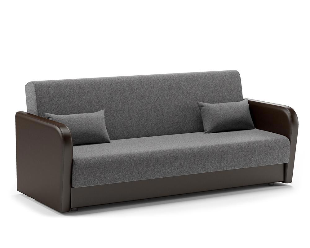 Изображение товара Диван Шарм-Дизайн Лига М 1109201101 204x89x93 см рогожка цвет темно-серый