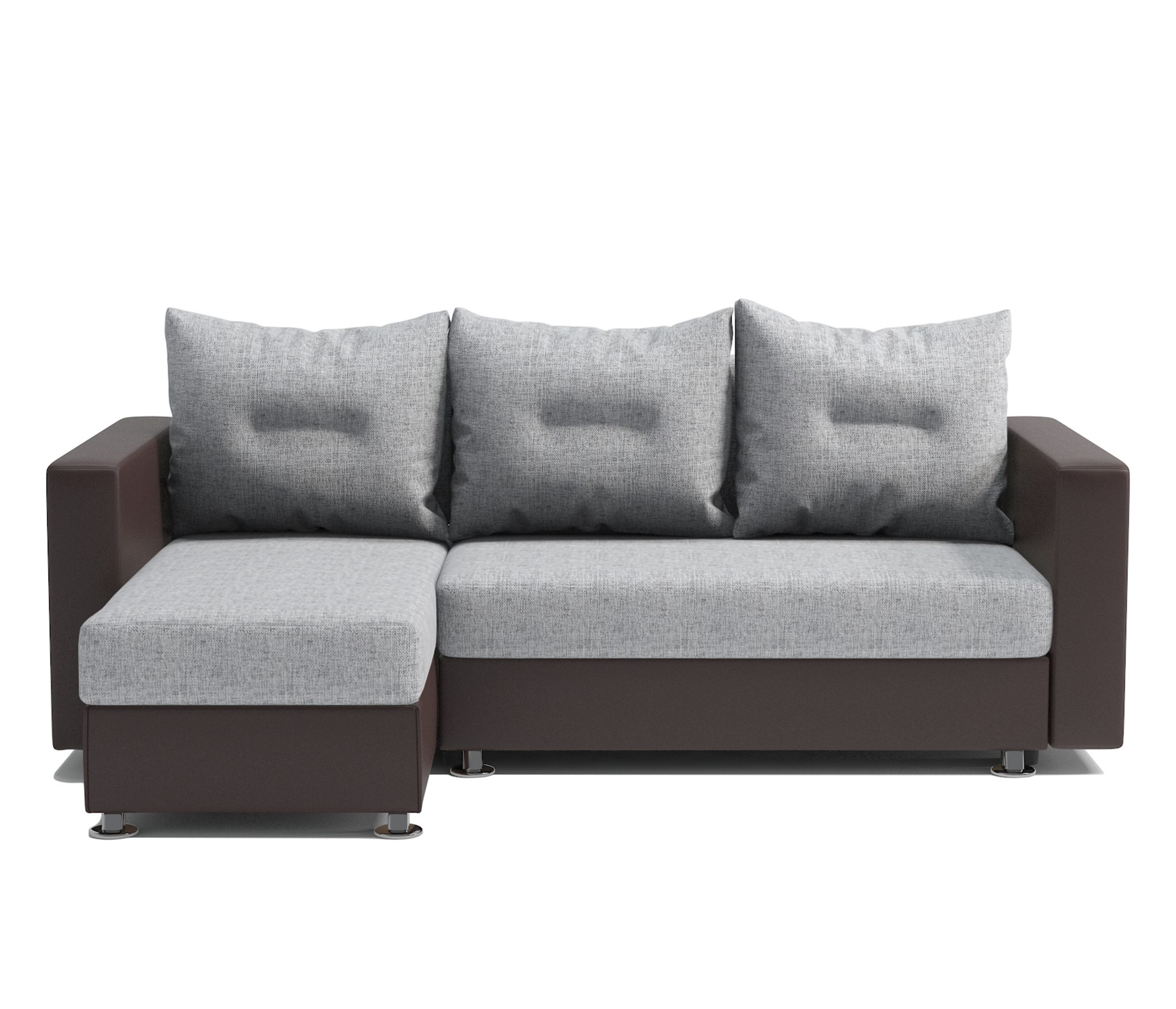 Изображение товара Диван угловой Шарм-Дизайн Ария 225х150 см светло-серый