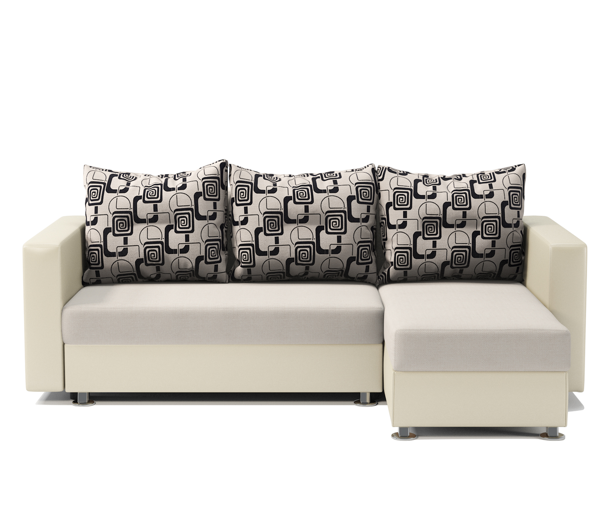 Изображение товара Диван Шарм-Дизайн Ария 190422106 с ящиком бежевый рогожка для 4 человек