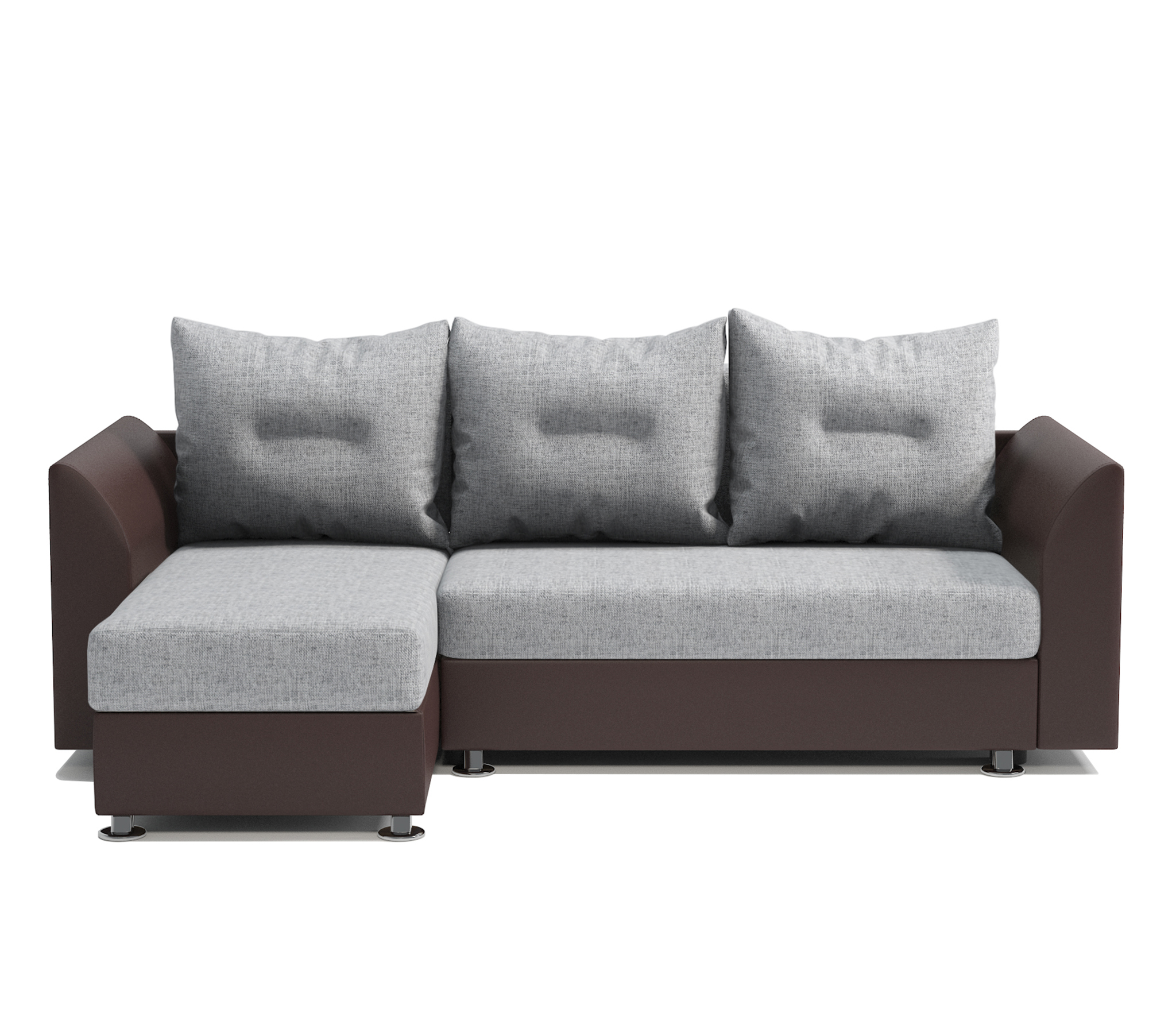 Изображение товара Диван Шарм-Дизайн Ария Скала светло-серый 225x150 см с ящиком