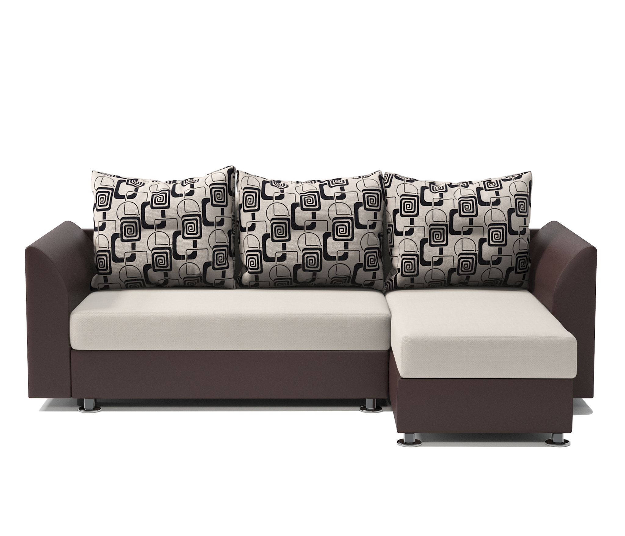 Изображение товара Диван угловой Ария Скала из рогожки с ящиком для белья 225х150 см