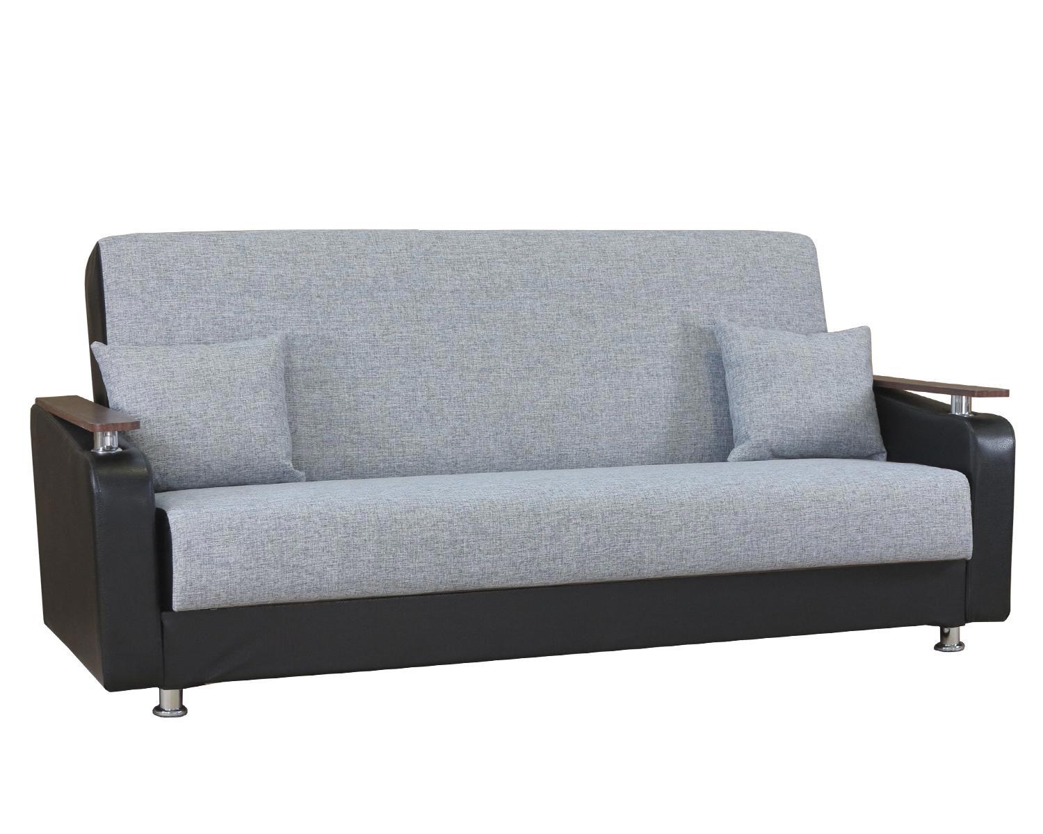 Изображение товара Диван Шарм-Дизайн Мелодия ДП №1 1109201013 215x90x90 см шенилл цвет серый