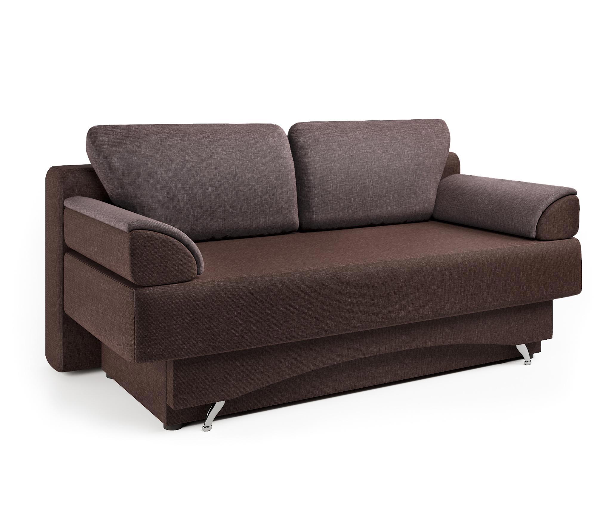 Изображение товара Диван раскладной Шарм-Дизайн Евро 2506006 коричневый мебельная рогожка