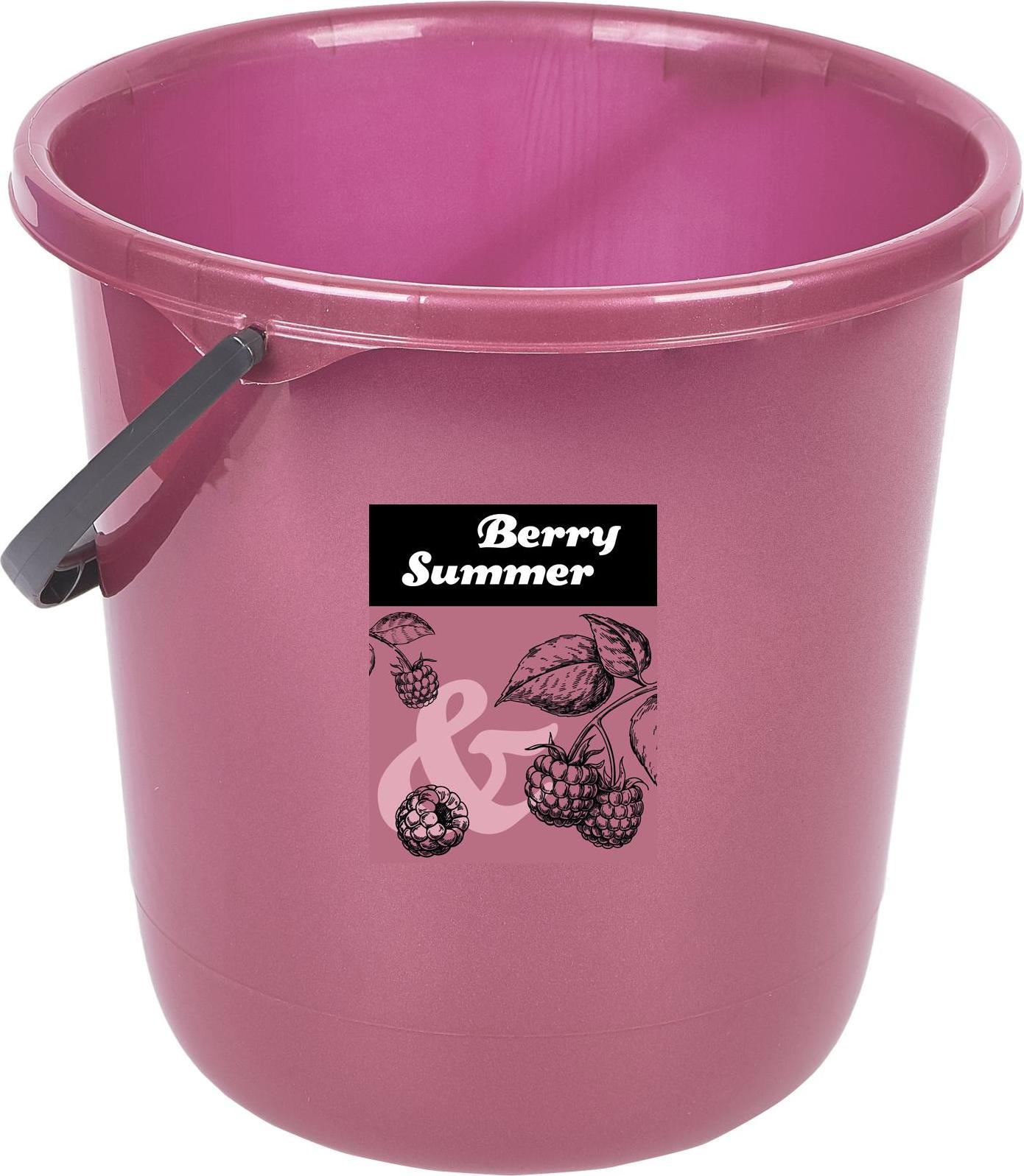 Изображение товара Ведро Berry Summer 12 л пластик розовый