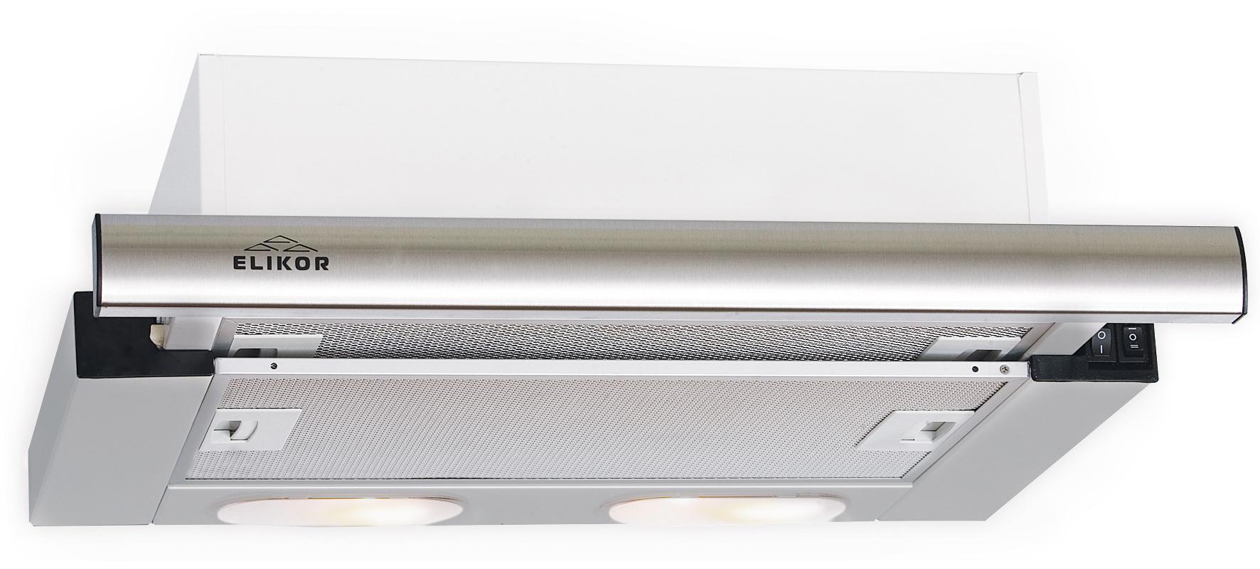 Изображение товара Встраиваемая вытяжка ELIKOR Интегра 50П-400-В2Л белая нержавеющая сталь