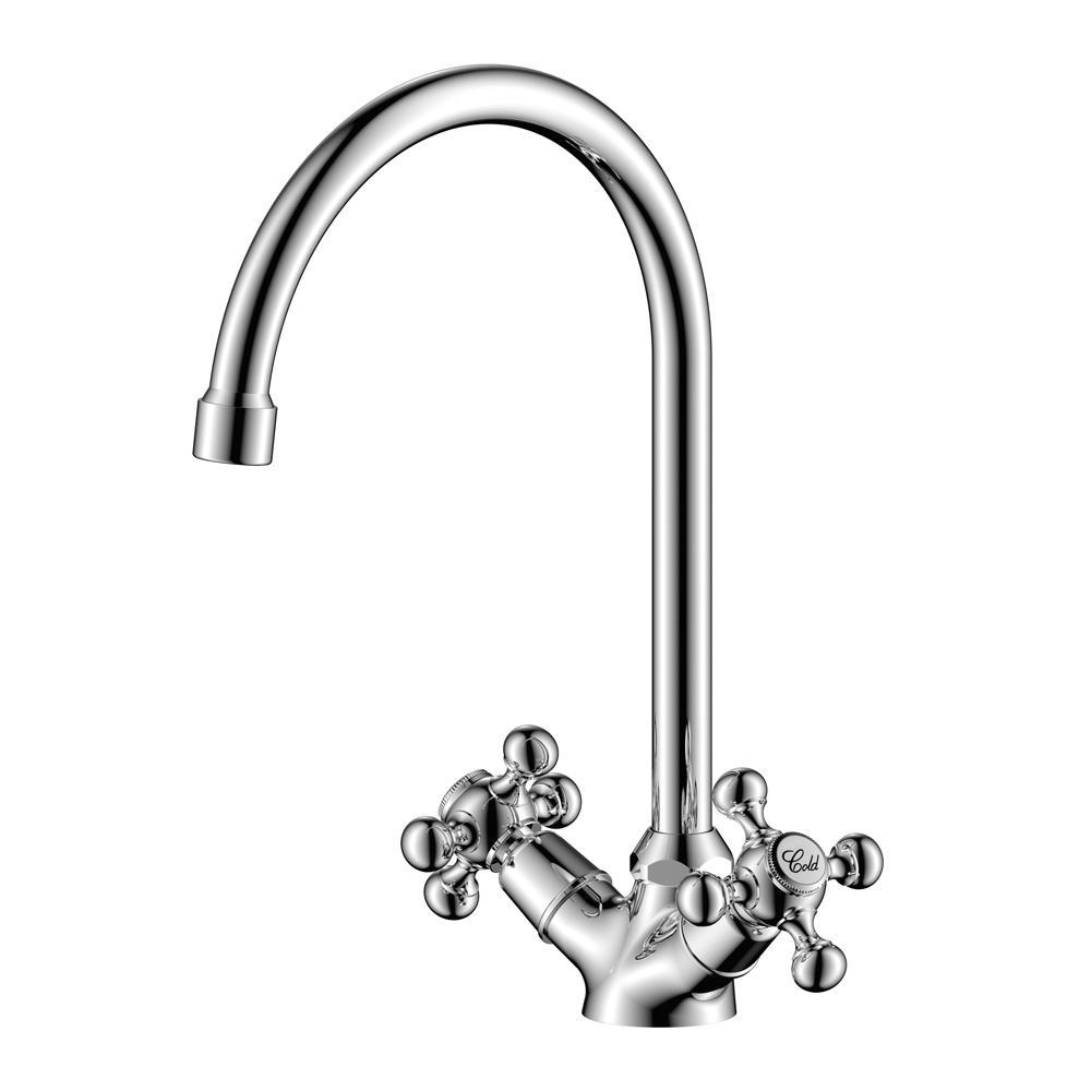 Изображение товара Двухвентильный смеситель Olive's Girona 29.6 см цвет хром