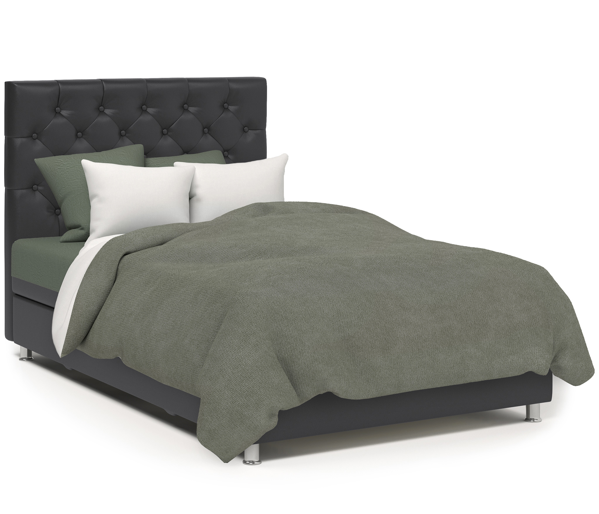 Изображение товара Кровать Шарм-дизайн Шармэль 80430359 100x110x208 см цвет черный