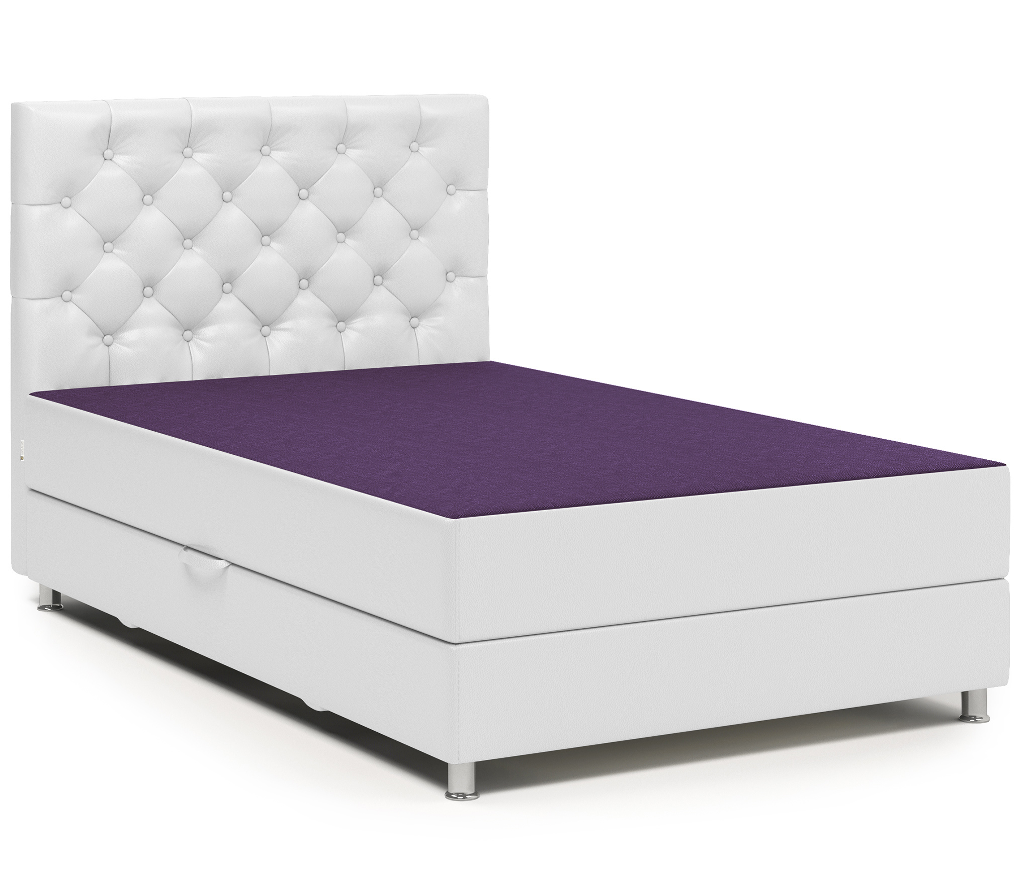 Изображение товара Тахта Шарм-дизайн Шармэль 80430352 90x110x208 см фиолетовая с ящиком и матрасом