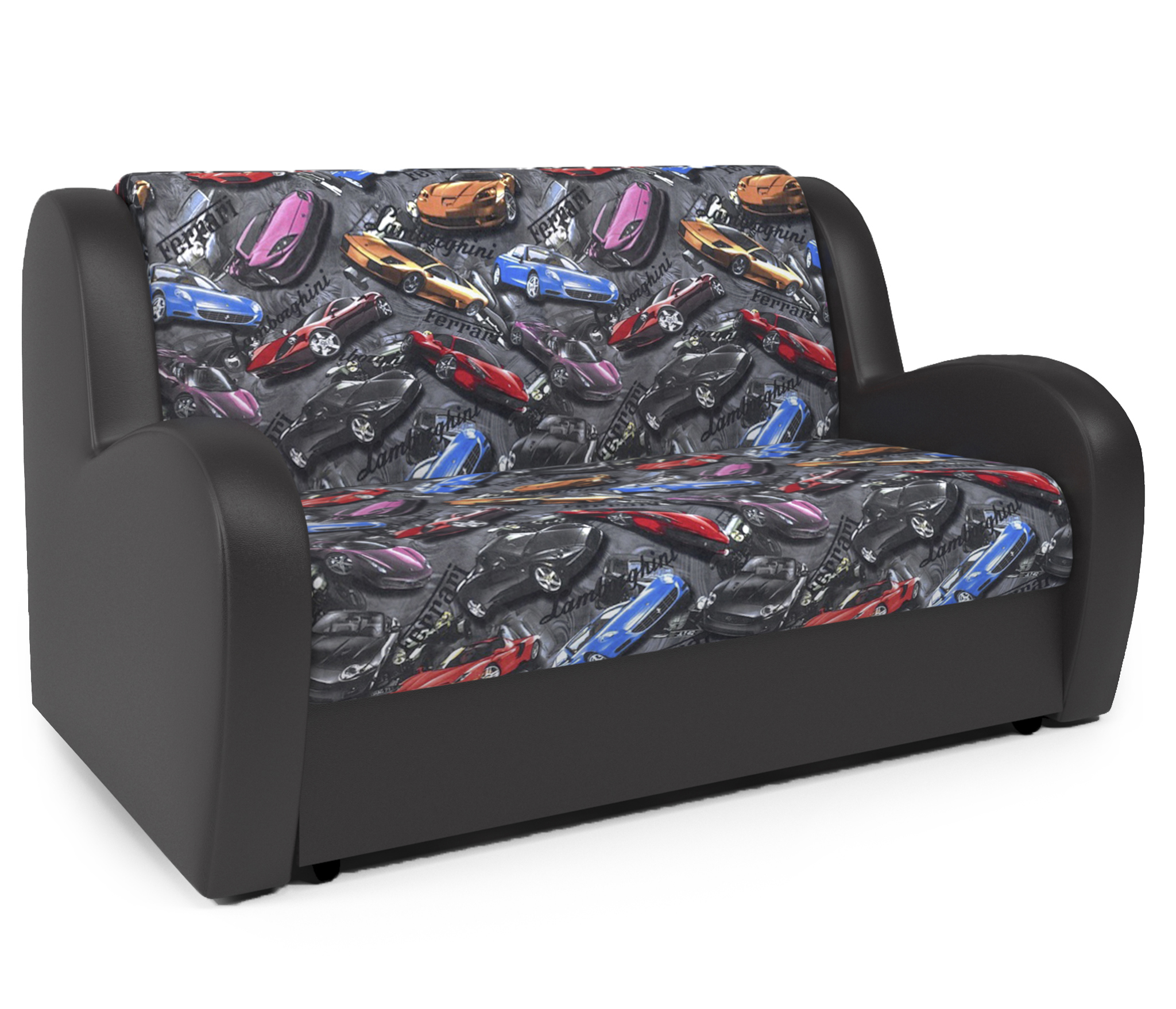 Изображение товара Диван Шарм-Дизайн Барон 140x95x110 см велюр шоколадный с ящиком для белья