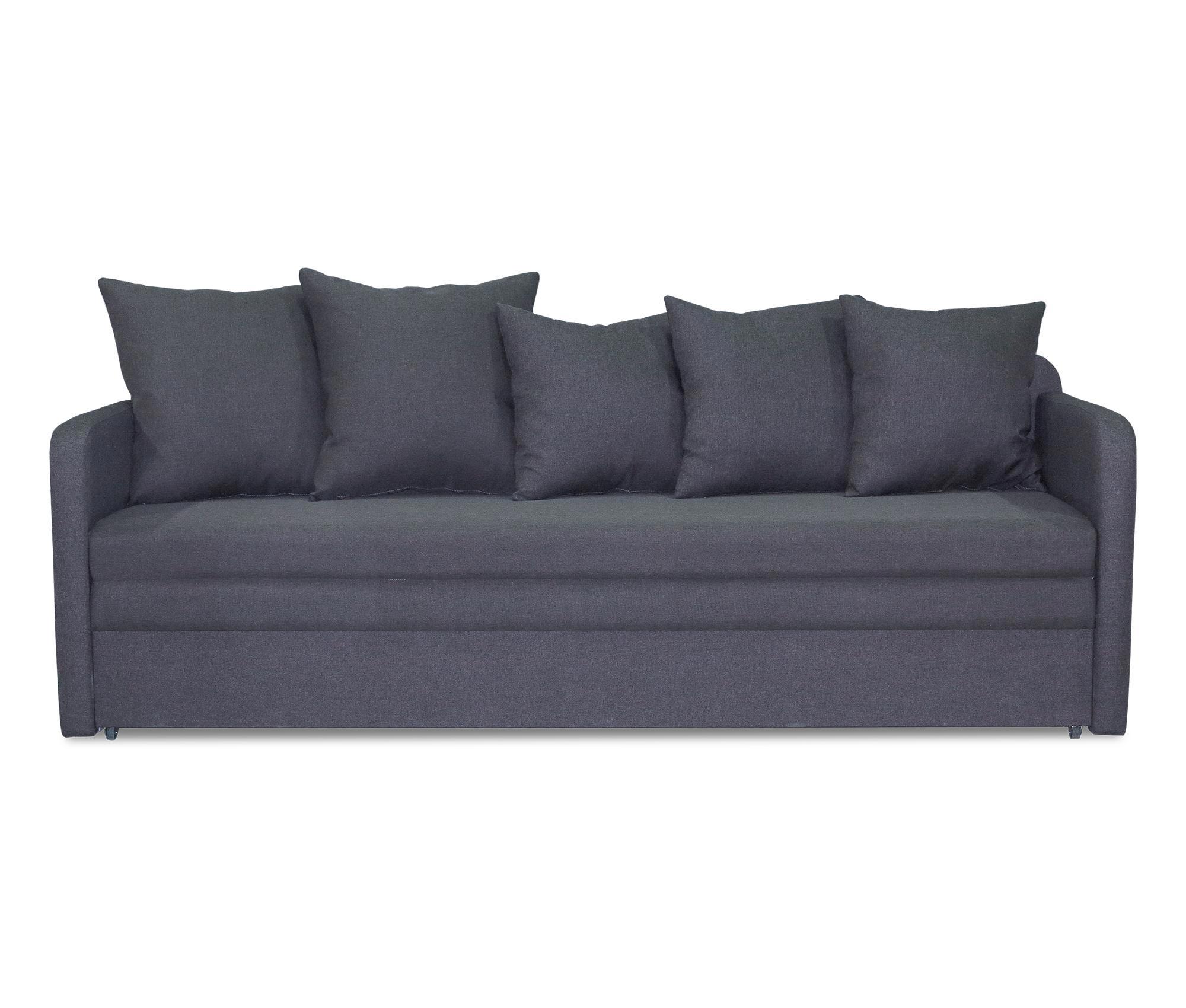 Изображение товара Диван Шарм-Дизайн Трио-2 210x72x80 см рогожка цвет серый