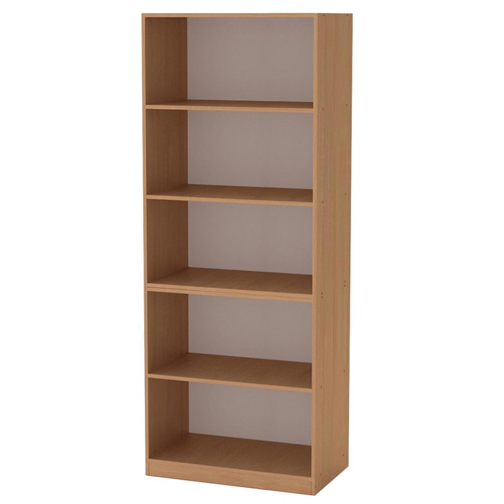 Изображение товара Стеллаж Шарм-дизайн Шарм-11 80x210x30 см ЛДСП темно-бежевый для гостиной