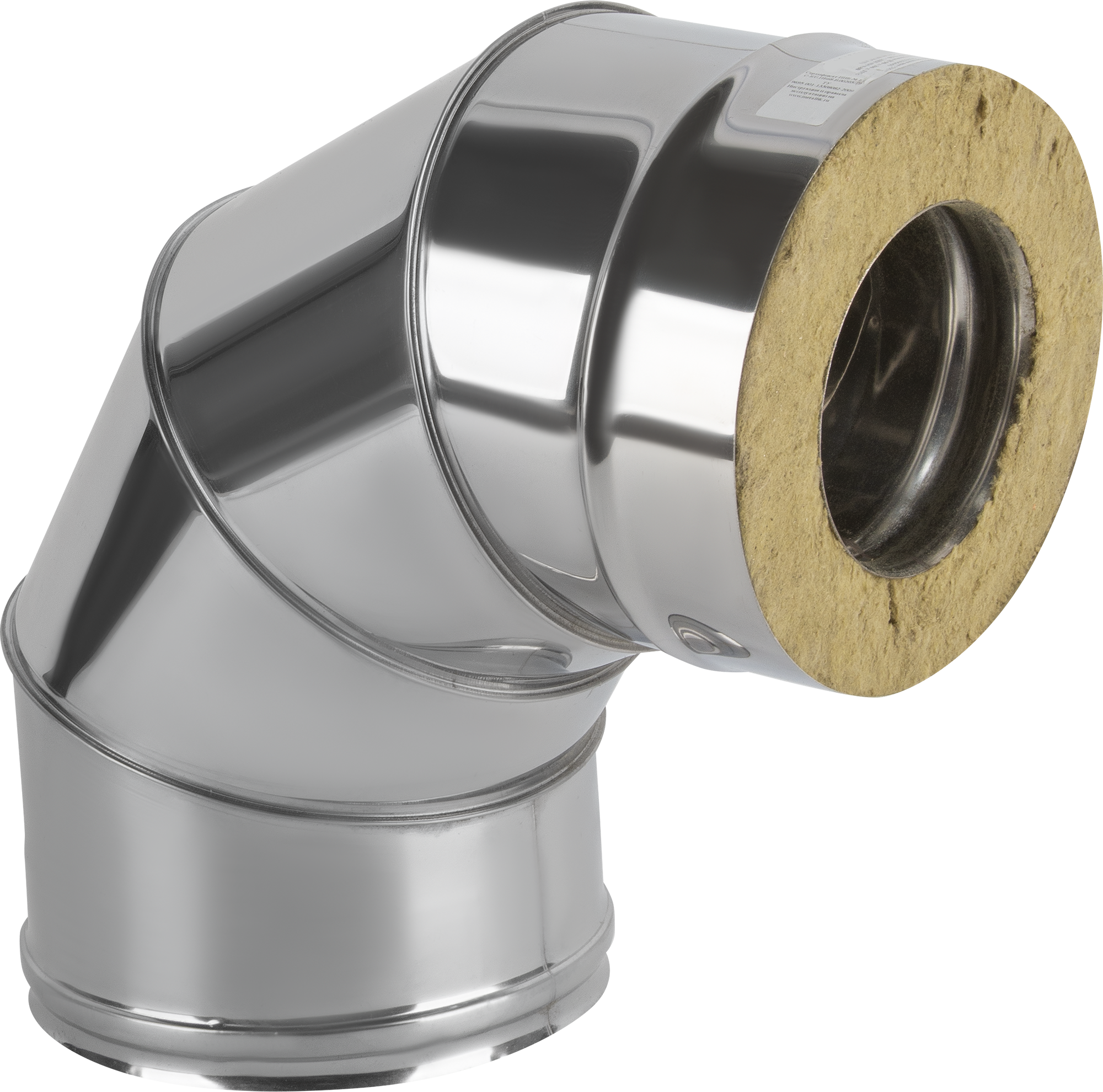 Изображение товара Сэндвич-колено Металлик и Ко 90° D115x200 мм 430/0.8 мм