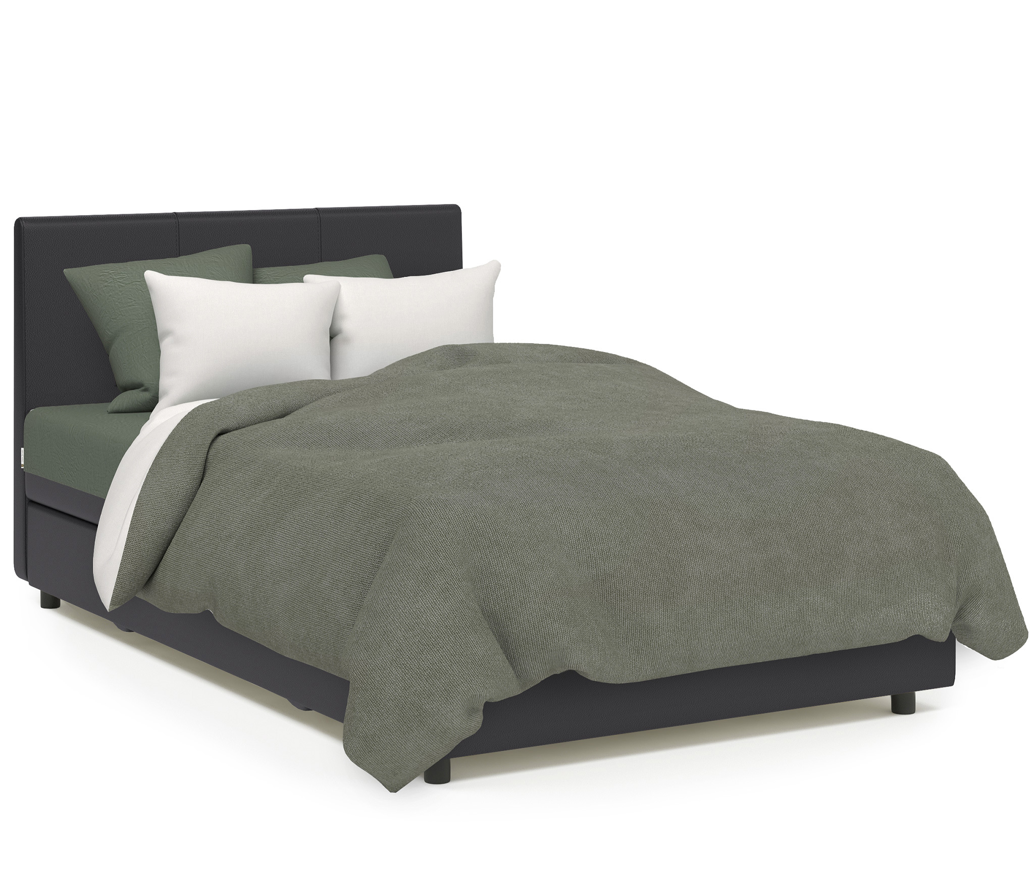 Изображение товара Кровать Шарм-дизайн Классика 80430296 140x94x207 см цвет черный