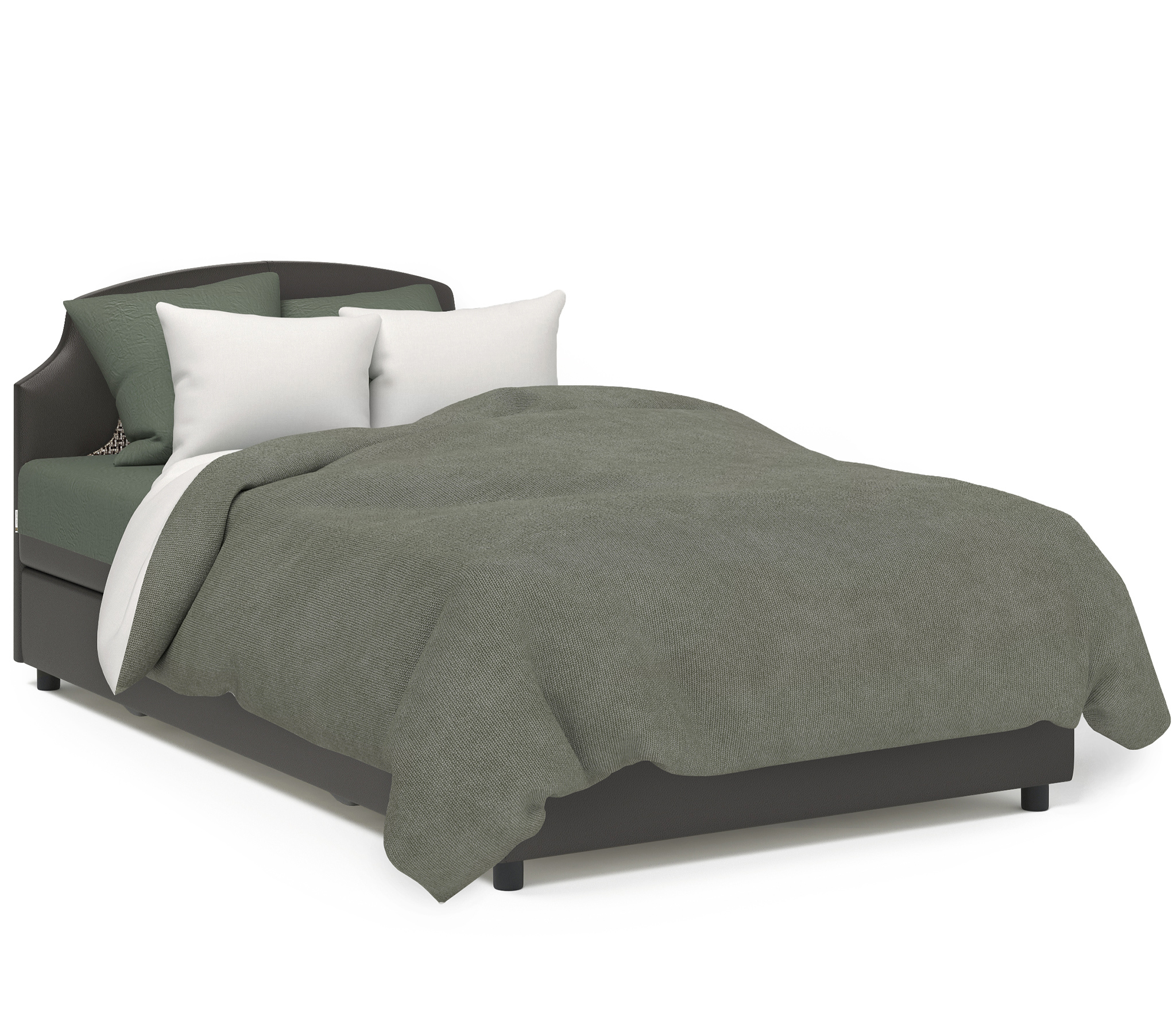 Изображение товара Кровать Шарм-дизайн Шарм 80430325 100x94x202 см цвет шоколад