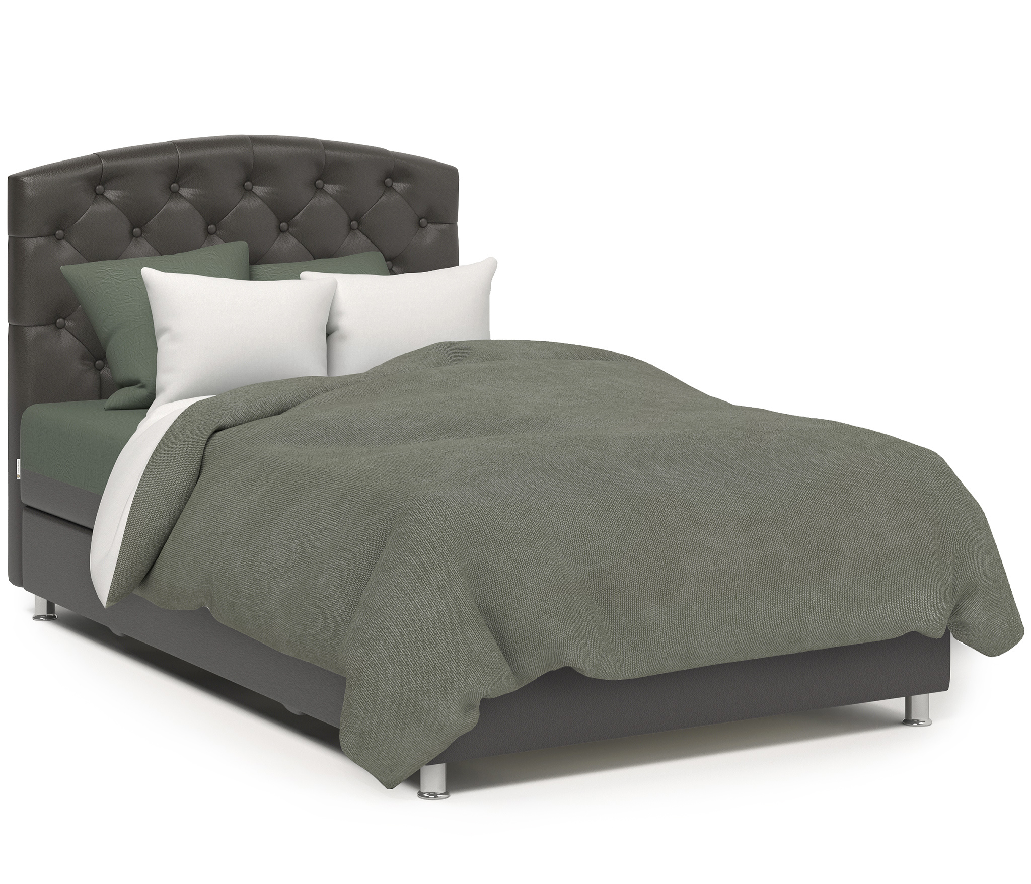 Изображение товара Кровать Шарм-дизайн Премиум 80430412 140x110x208 см цвет шоколад