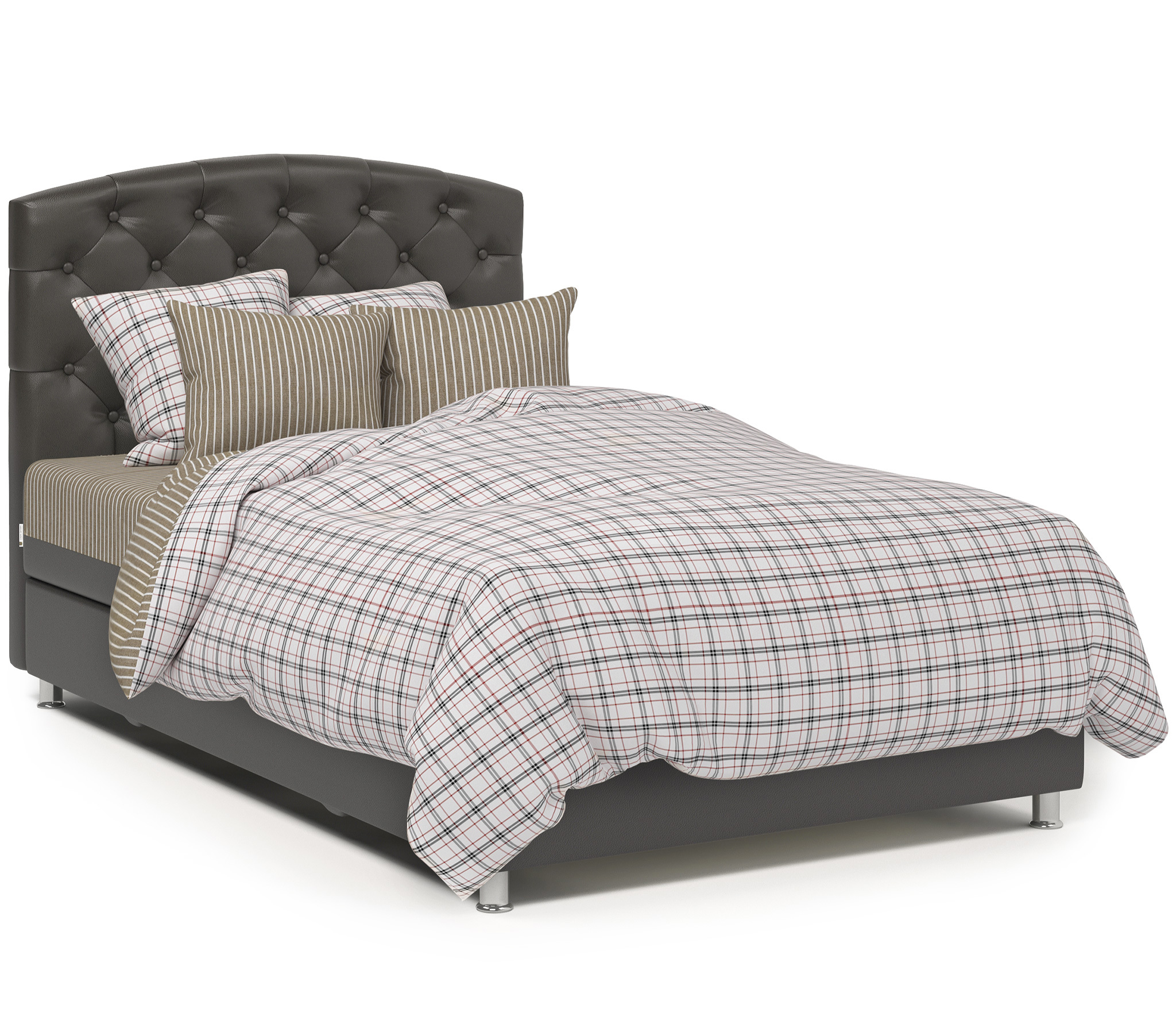 Изображение товара Кровать Шарм-дизайн Премиум 80430413 140x110x208 см цвет шоколад