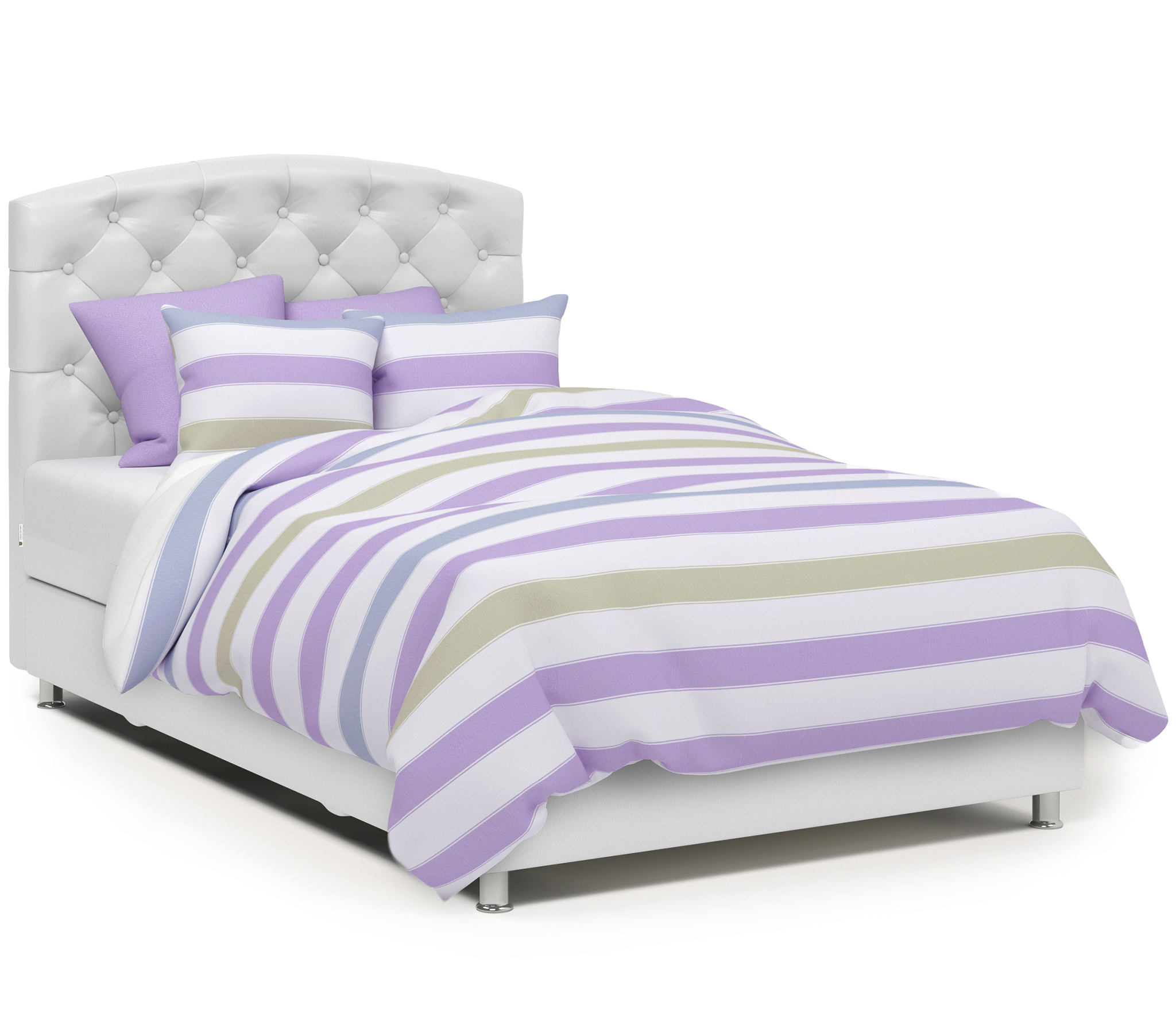 Изображение товара Кровать Шарм-дизайн Премиум 80430414 с ящиком и матрасом 140x198 см