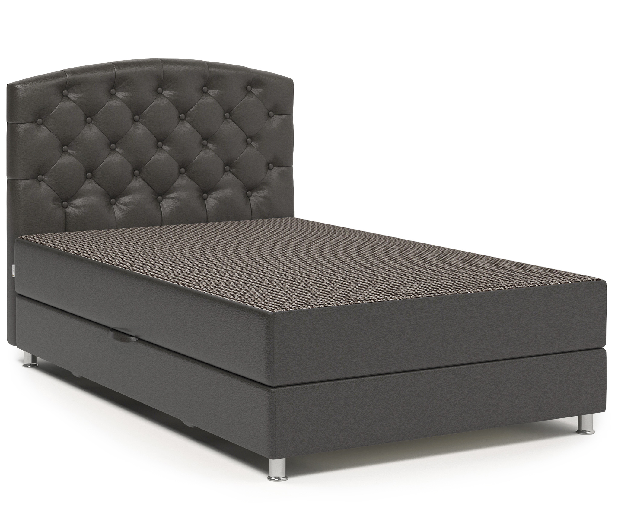 Изображение товара Кровать тахта Шарм-дизайн Премиум 80430401 с ящиком и матрасом цвет шоколад