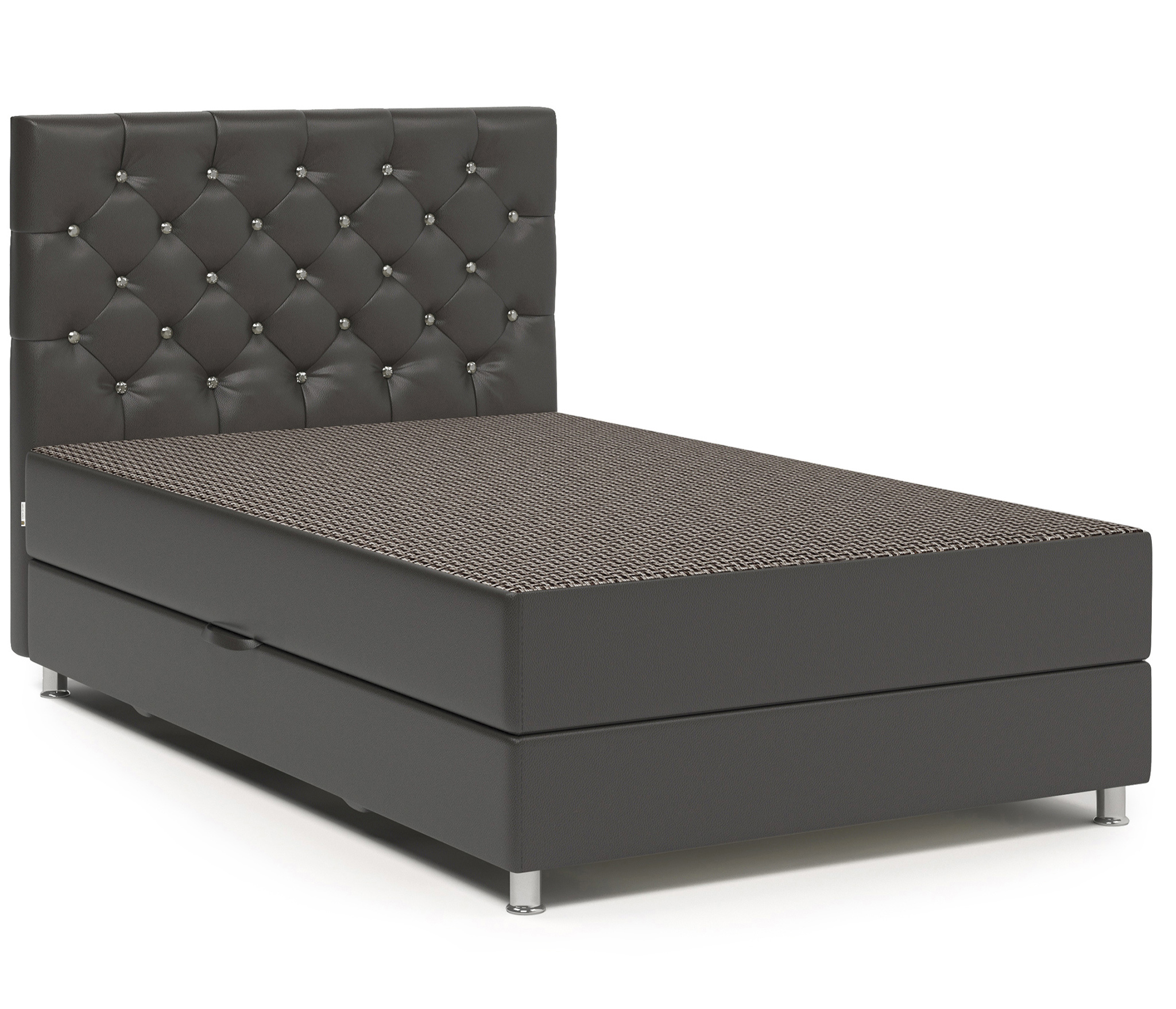 Изображение товара Кровать тахта Шарм-дизайн Шармэль 80430443 Люкс с ящиком и матрасом 120х198 см