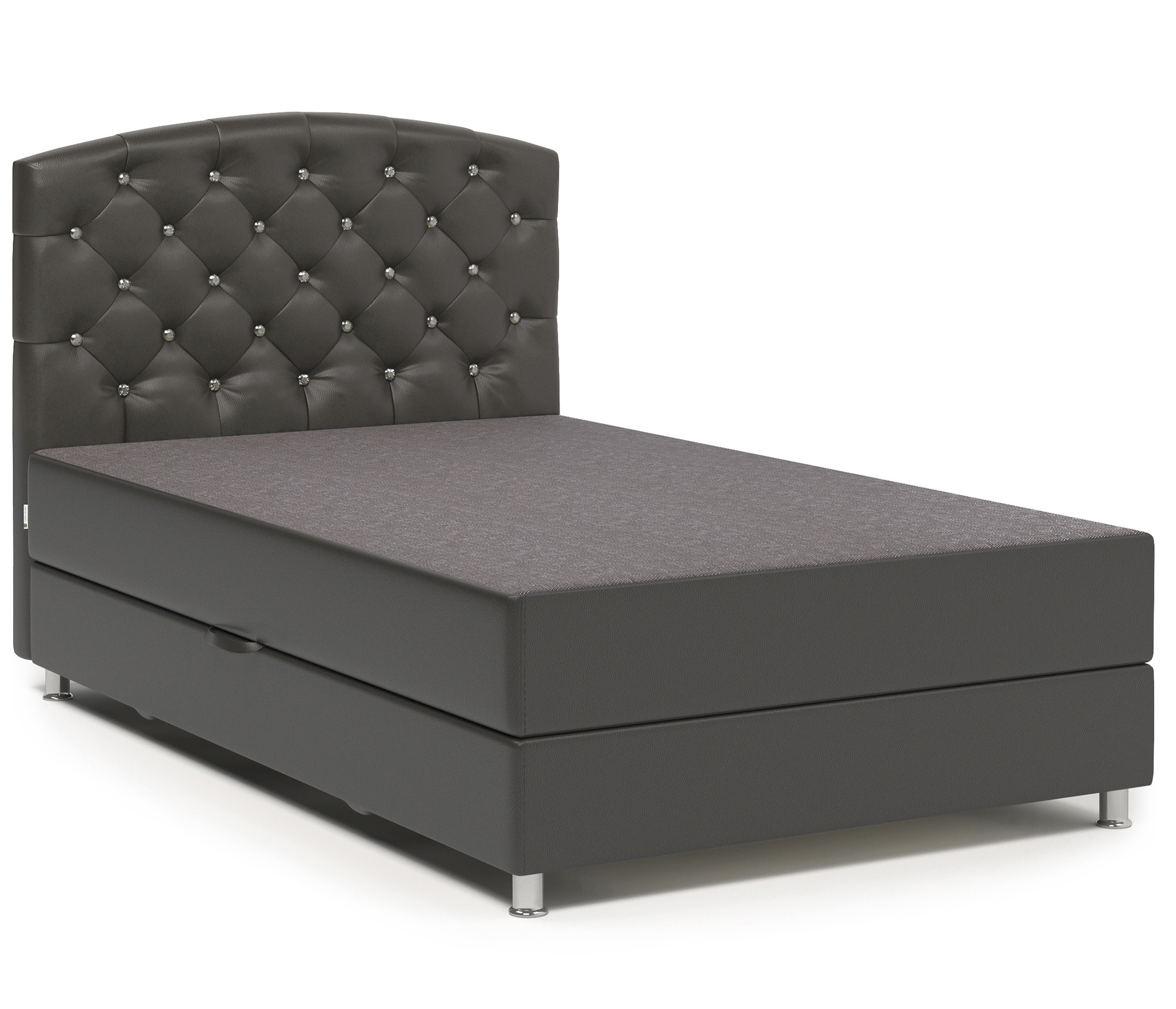 Изображение товара Тахта Шарм-дизайн Премиум 80430475 Люкс кровать с матрасом и ящиком коричневая