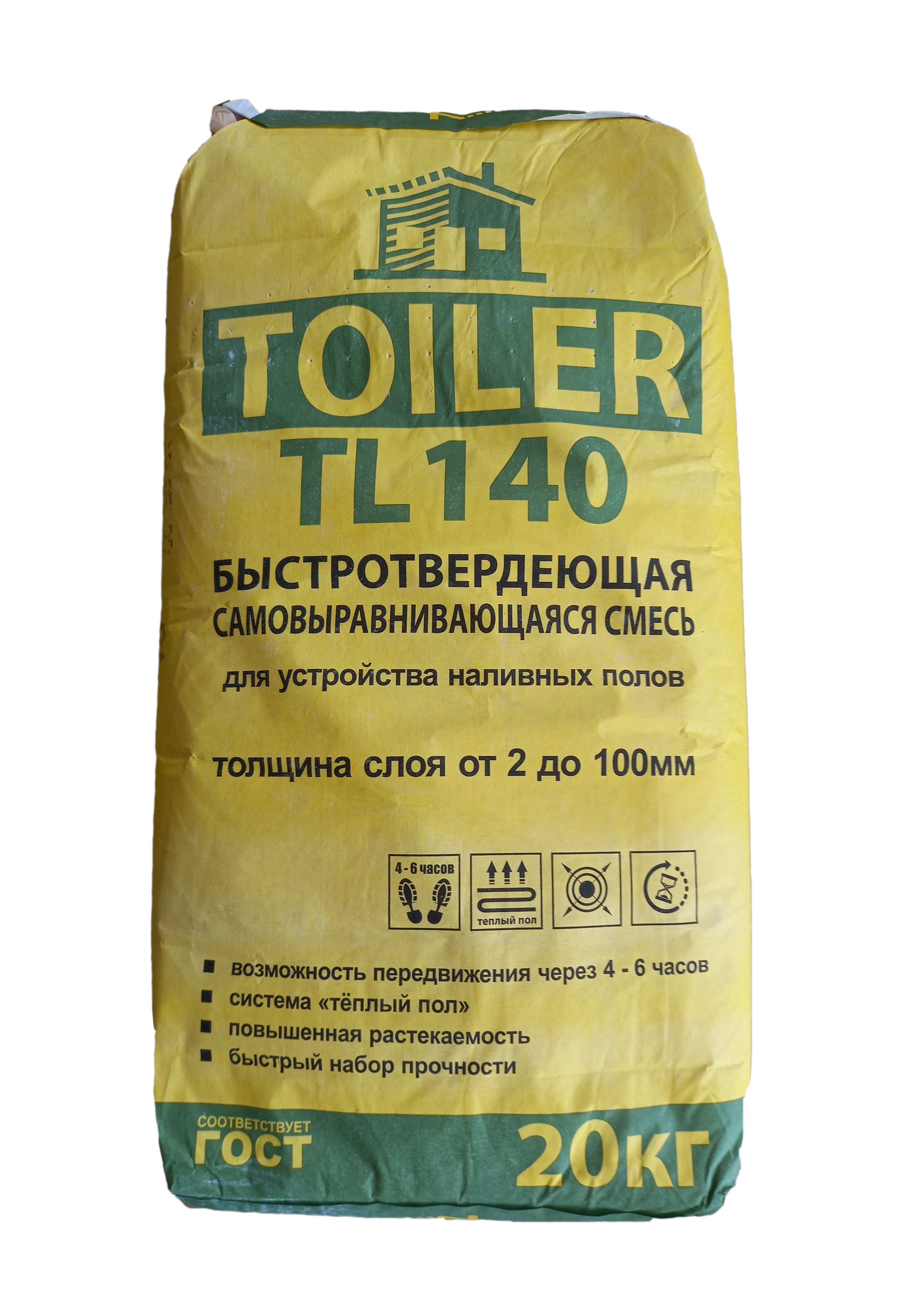 Изображение товара Наливной пол Toiler TL140, 20 кг