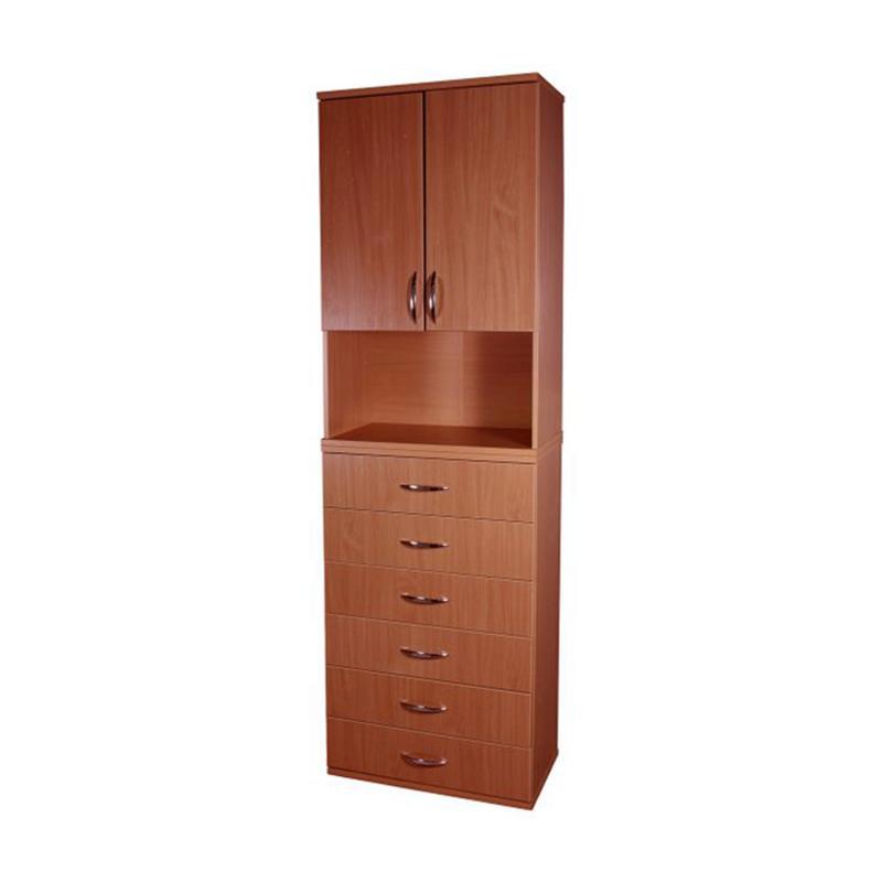 Изображение товара Распашной шкаф Шарм-дизайн Макси VM-15 72x240x38 см Вишня оксфорд