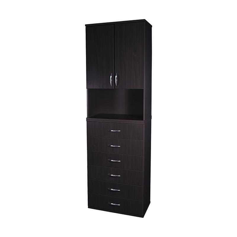 Изображение товара Распашной шкаф Шарм-дизайн Макси VM-15 венге 72x240x38 см из ЛДСП для спальни и гостиной