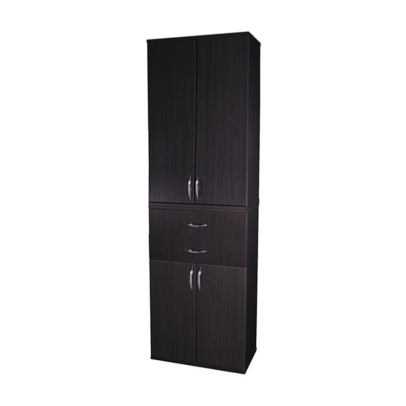 Изображение товара Распашной шкаф Шарм-дизайн Макси VM-22 72x240 см венге с 4 дверцами и ящиками