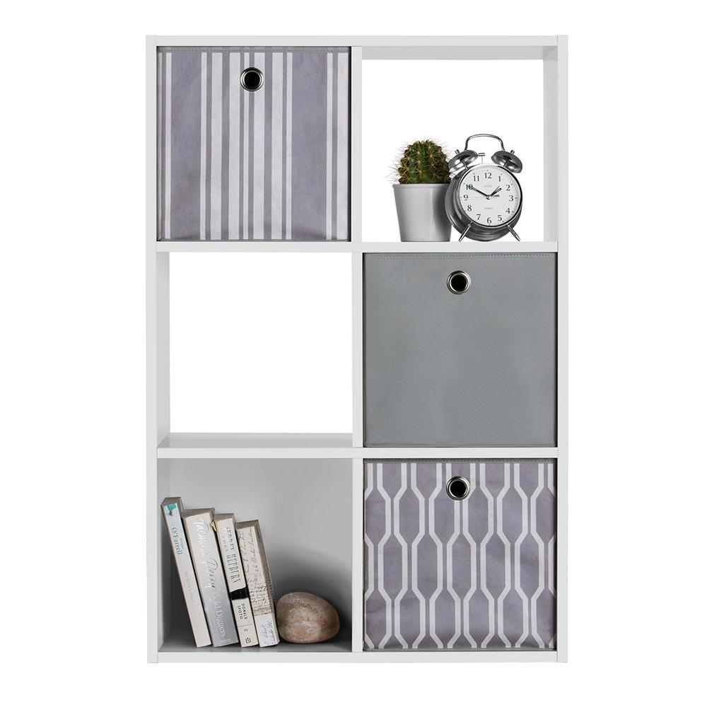 Изображение товара Стеллаж Шарм-дизайн Бит-6 ЛДСП Белый 60x90x30 см