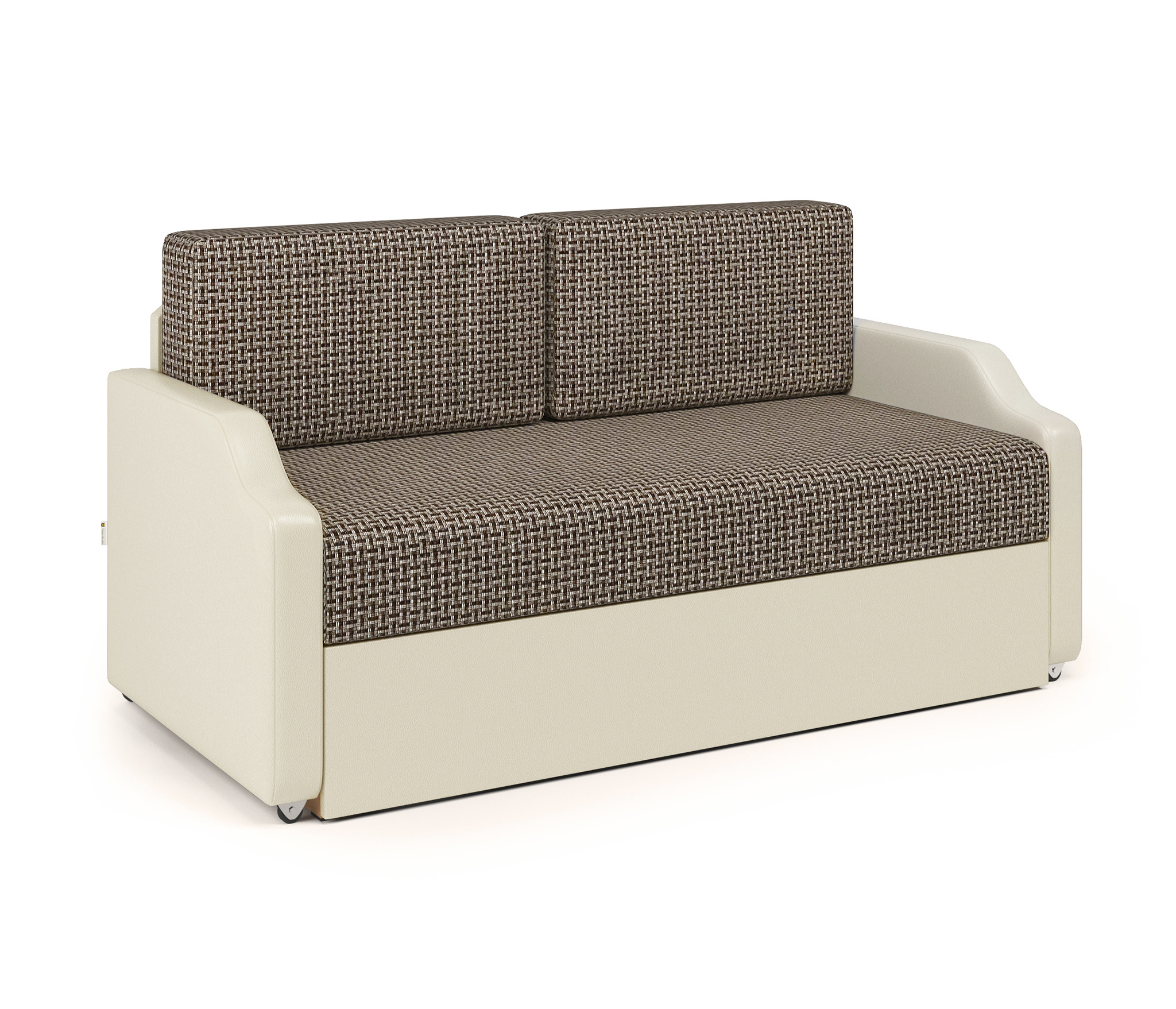 Изображение товара Диван-кушетка Шарм-Дизайн Малыш 148x66x69 см коричневый/бежевый рогожка