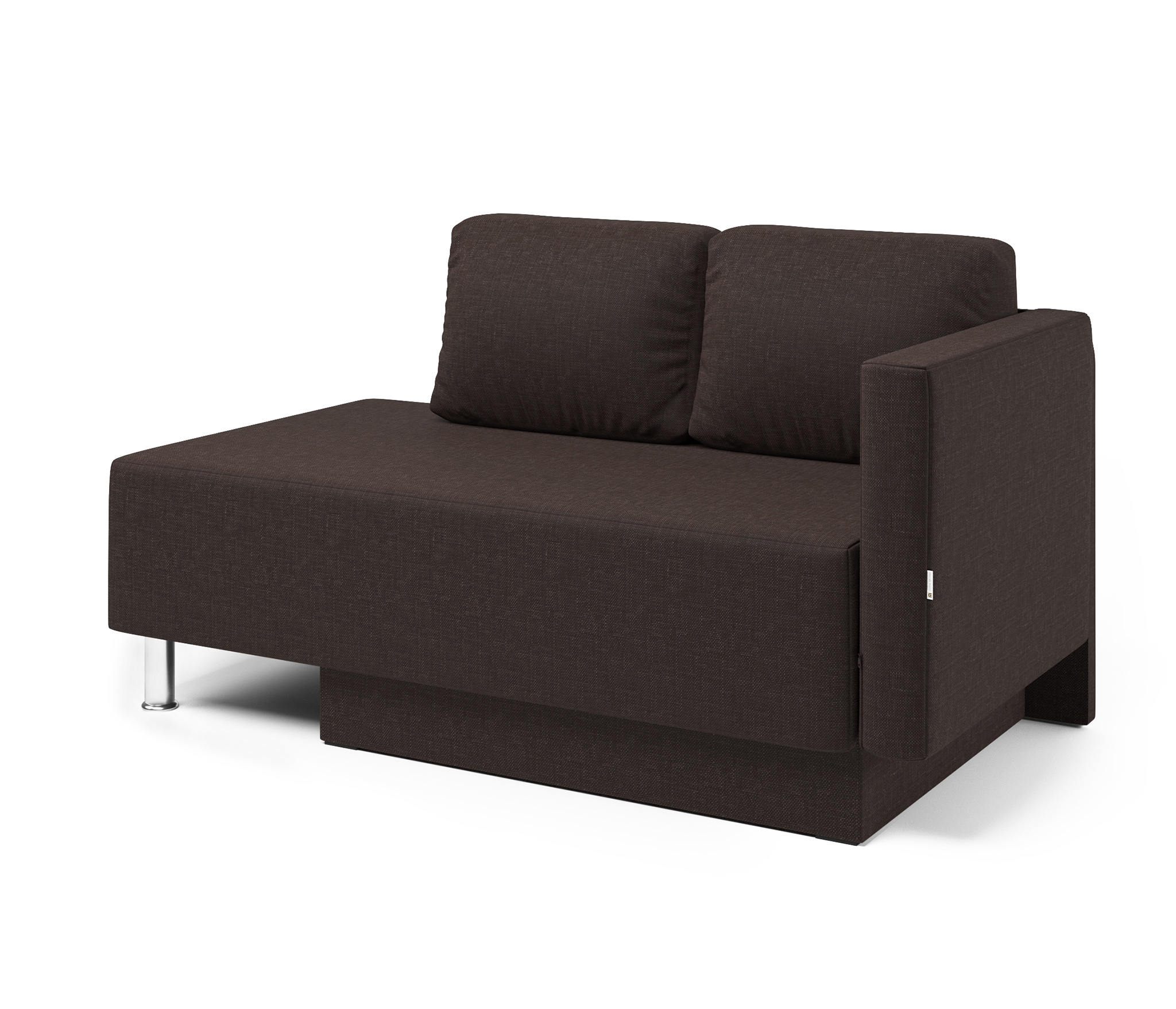 Изображение товара Кушетка правая Шарм-Дизайн Леон 155x79 см шоколадная