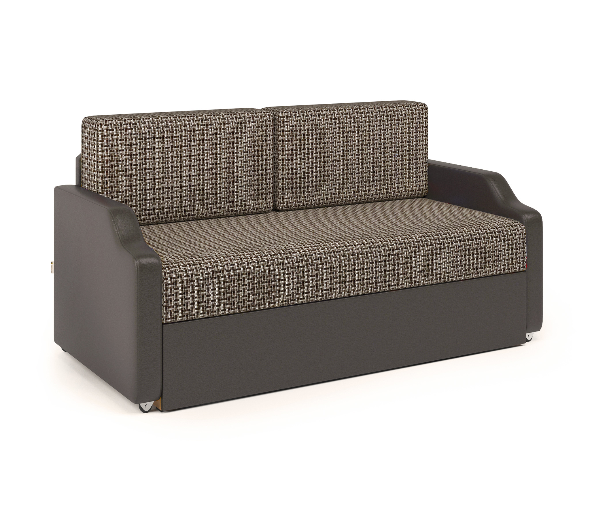 Изображение товара Диван-кушетка Шарм-Дизайн Малыш 148x66x69 см рогожка коричневый