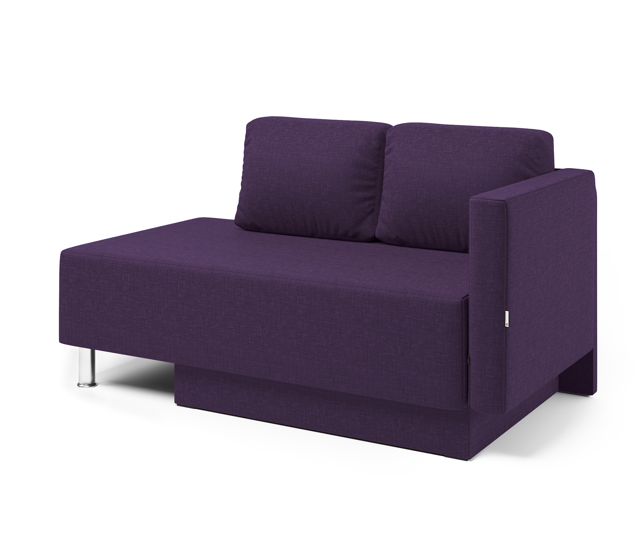 Изображение товара Кушетка Шарм-Дизайн Леон правый 155x79x76 см из рогожки с ящиком