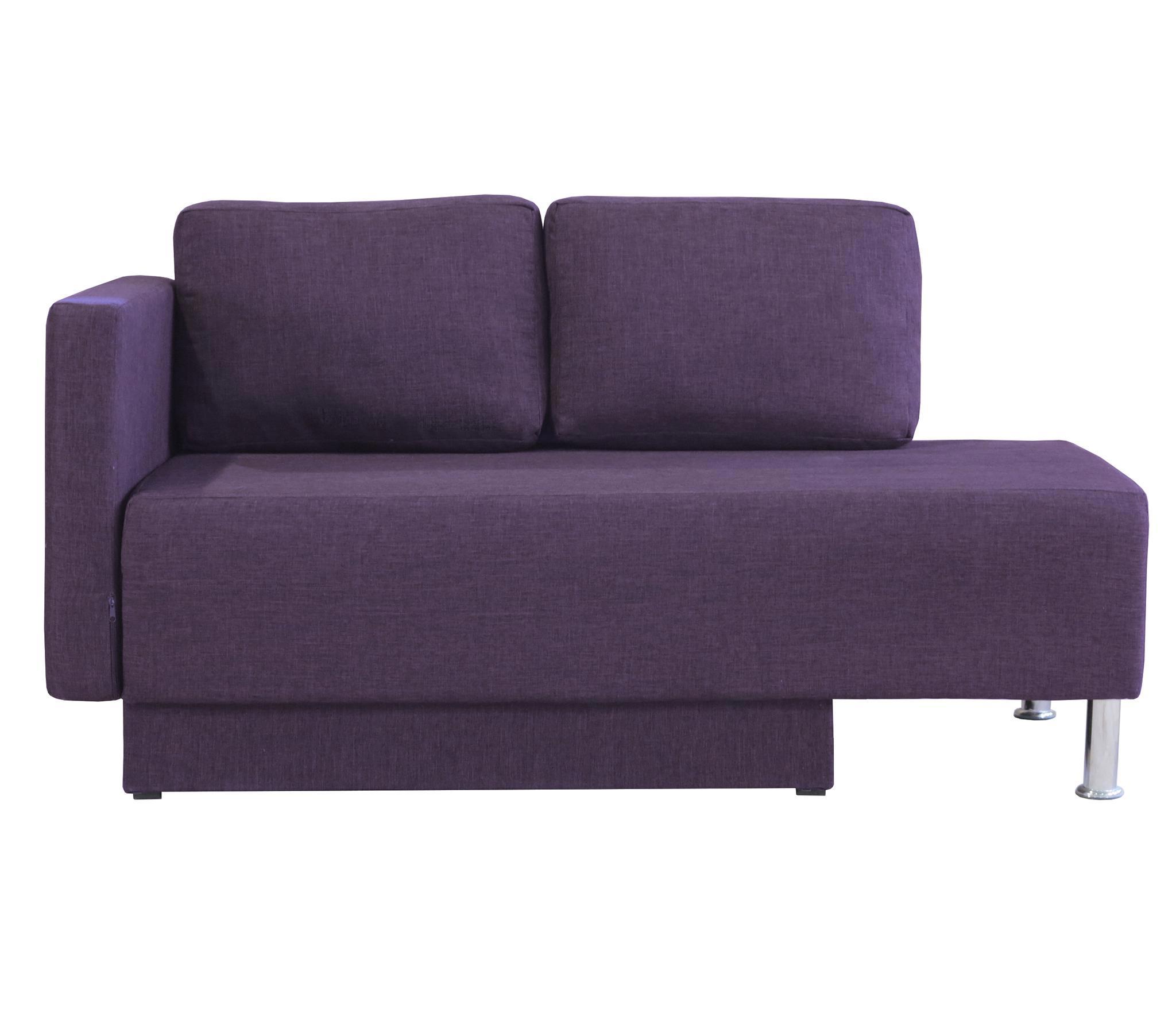 Изображение товара Кушетка Шарм-дизайн Леон 155x79x76 см рогожка фиолетовая