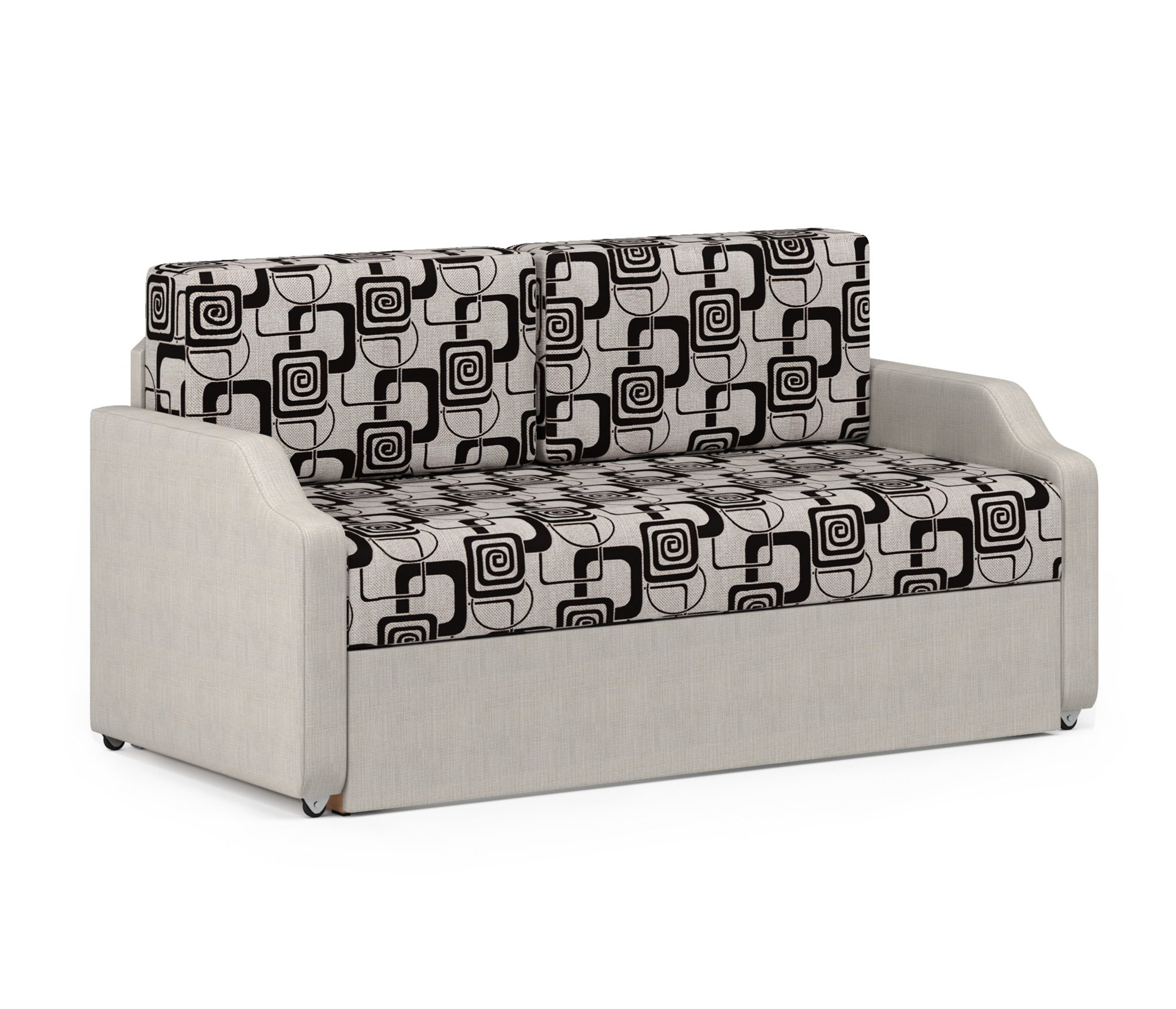 Изображение товара Диван-кушетка Шарм-Дизайн Малыш 148x66 см бежевый с ромбами