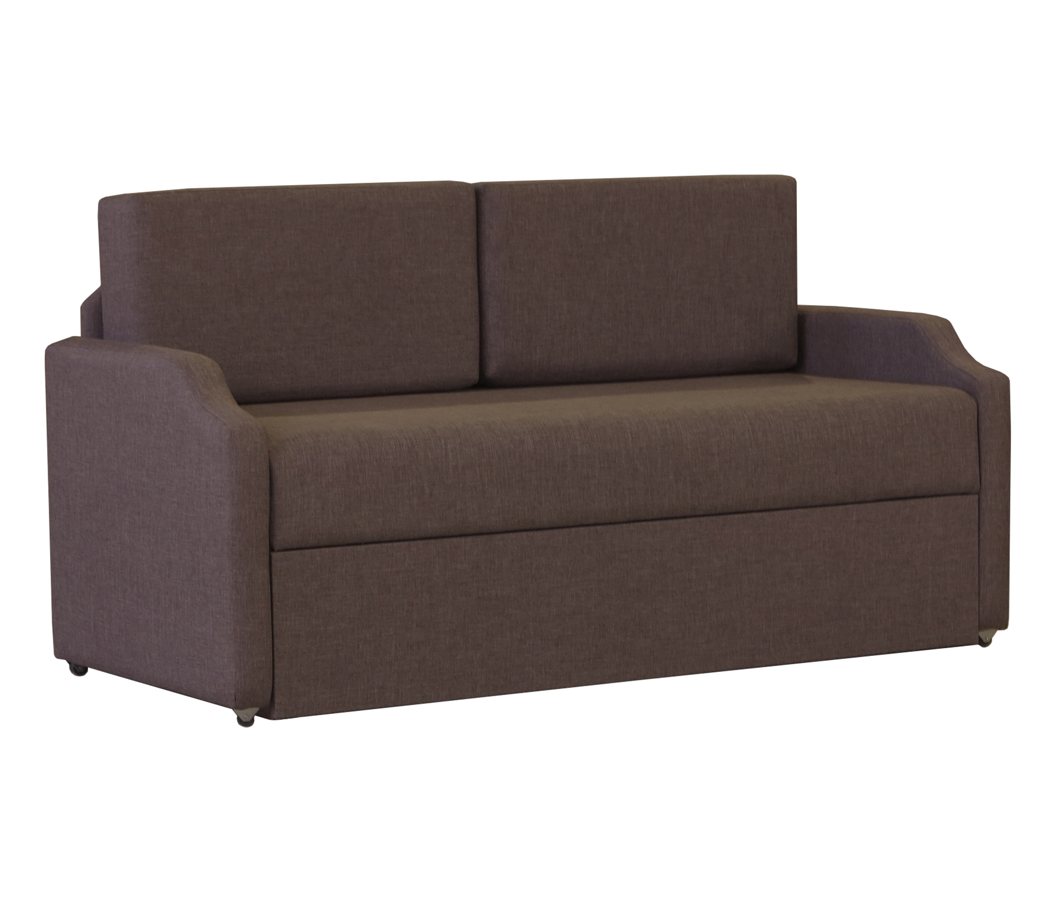 Изображение товара Диван-кушетка Шарм-Дизайн Малыш 148x66x69 см рогожка цвет шоколад