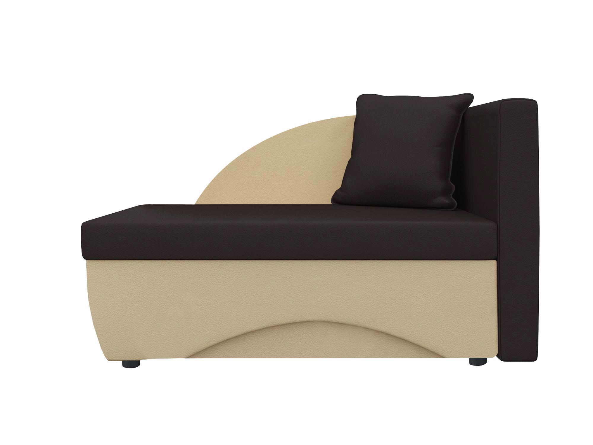 Изображение товара Кушетка Шарм-Дизайн Трио бежевый/коричневый 152x82x87 см