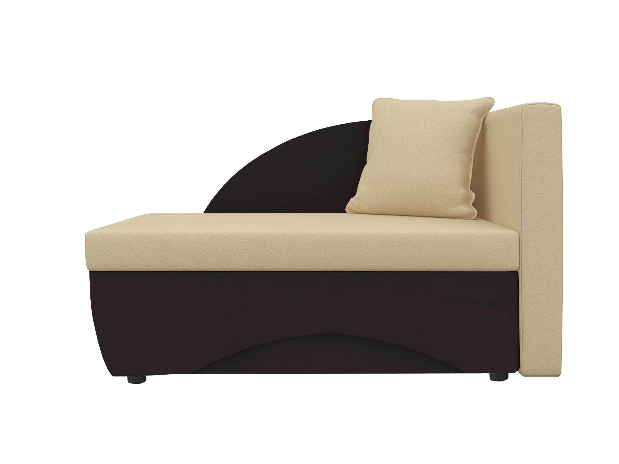 Изображение товара Кушетка Шарм-Дизайн Трио 152x82x87 см из искусственной кожи с механизмом Еврокнижка