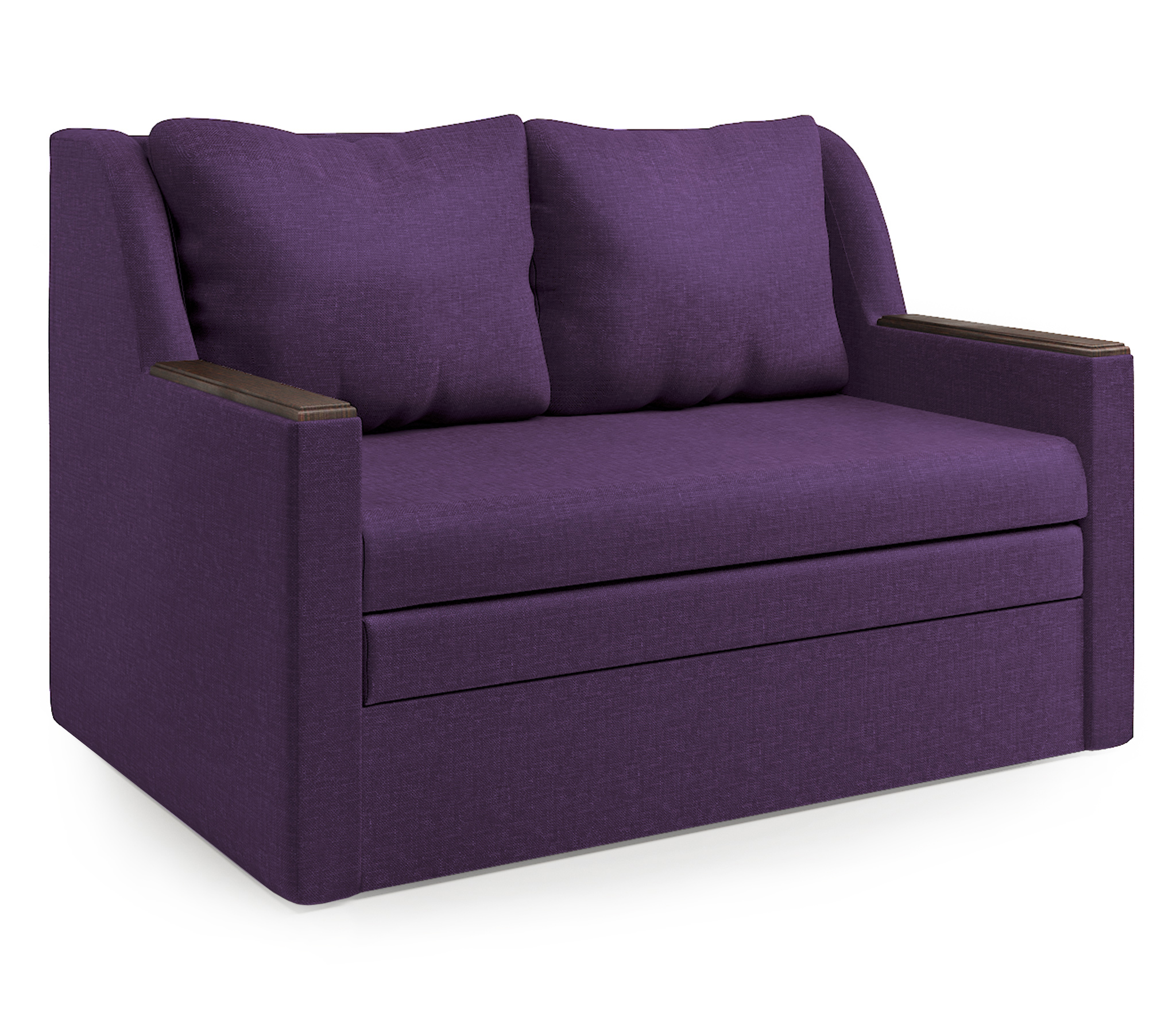 Изображение товара Диван Шарм-Дизайн 1606003 Дуэт 142x93x94 см рогожка цвет фиолетовый
