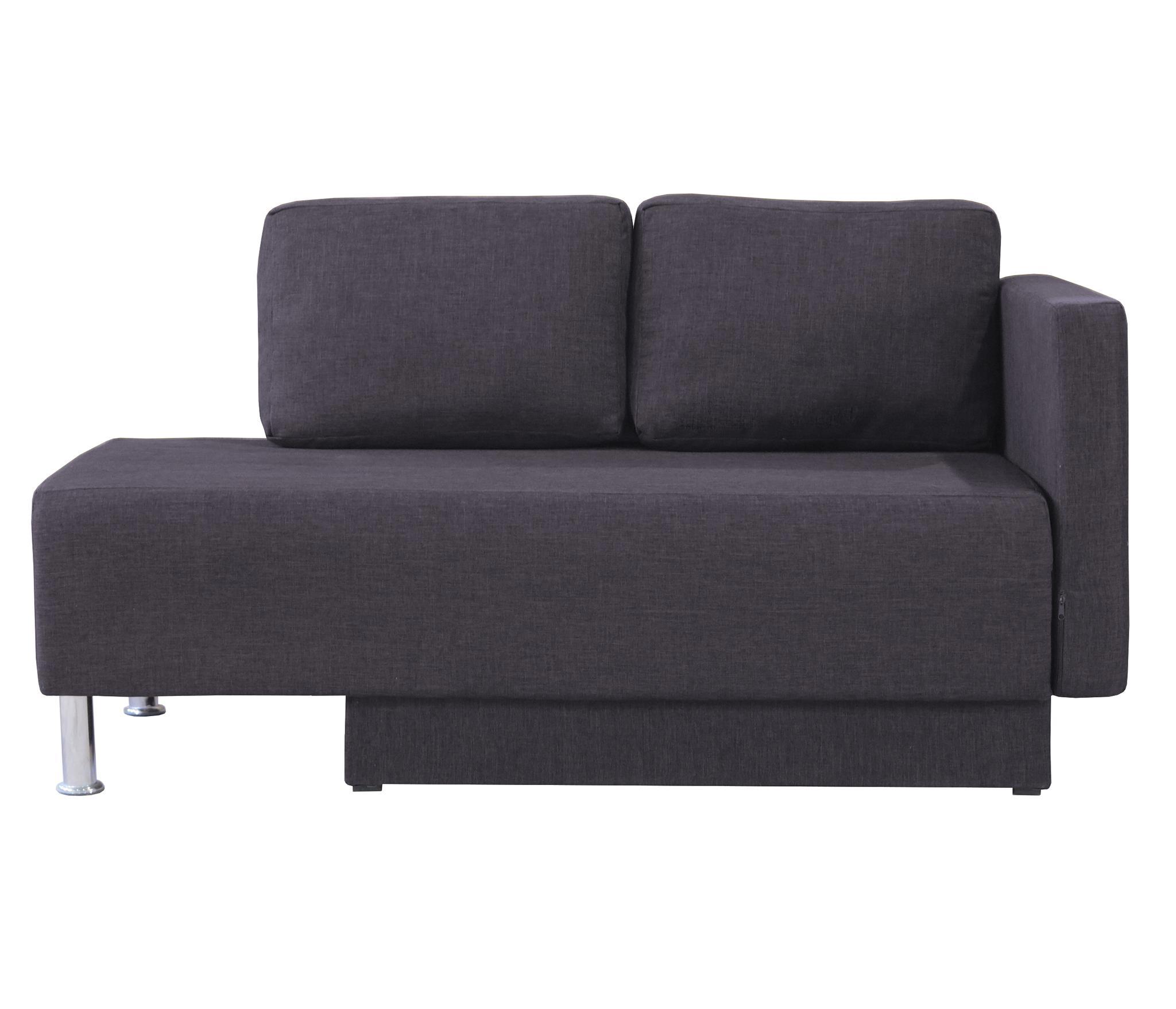 Изображение товара Кушетка Шарм-дизайн Леон 155x79x76 см с ящиком и подлокотниками серый