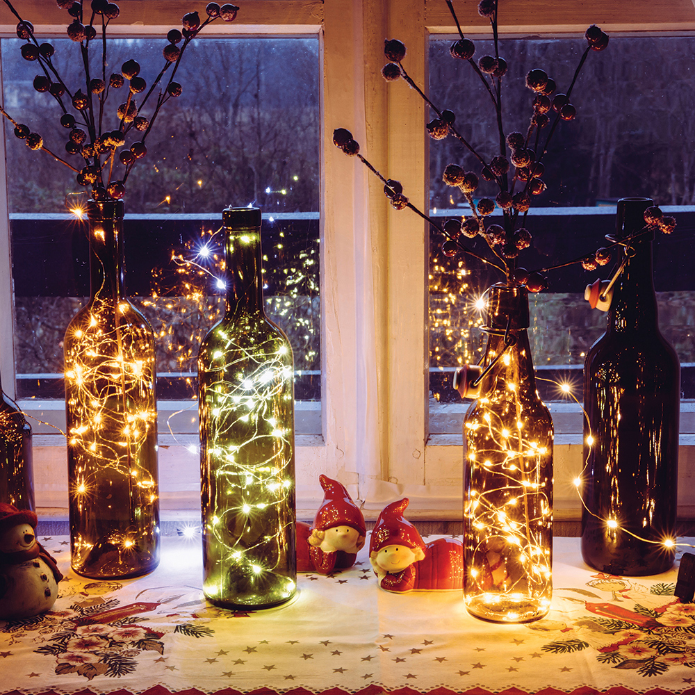 Изображение товара Электрогирлянда Vegas 55128 Пробка роса 10 ламп теплый