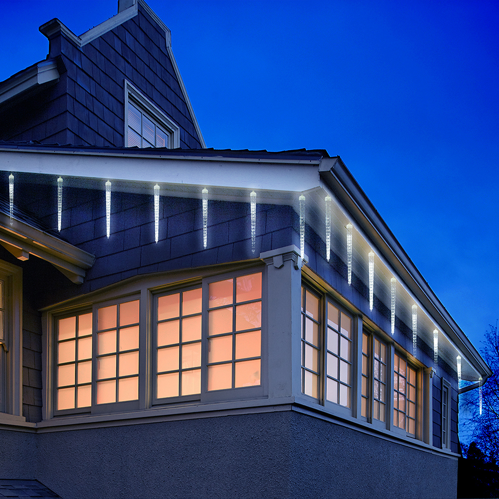 Изображение товара Электрогирлянда Vegas 55111 сосульки тающие 6 шт 216 LED холодный белый IP44