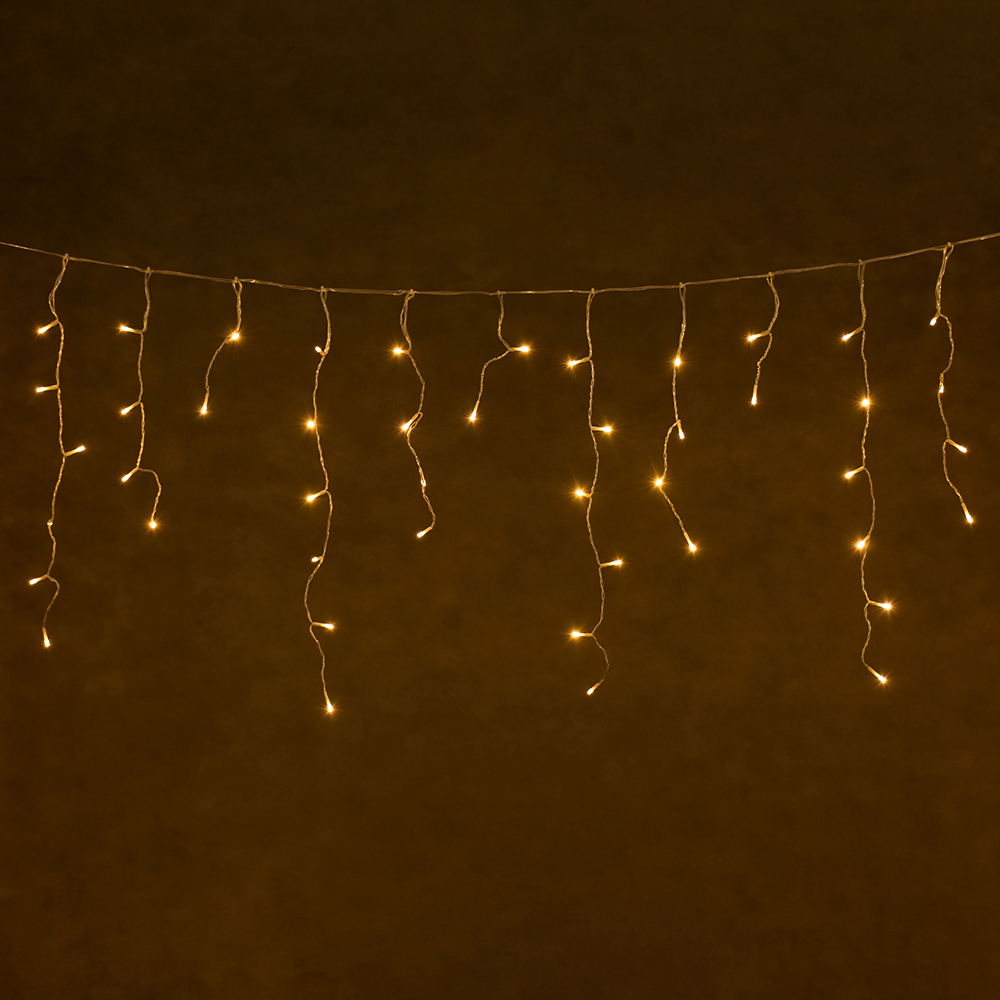 Изображение товара Электрогирлянда Vegas 55143 Бахрома 192 ламп 48 нитей теплый