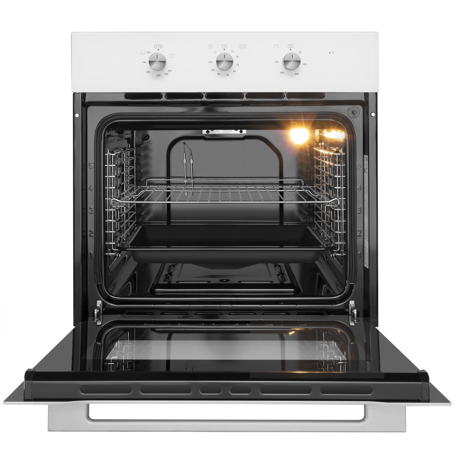 Изображение товара Газовый духовой шкаф Maunfeld MOGS703W 59.5x59.5x57.5 см цвет белый