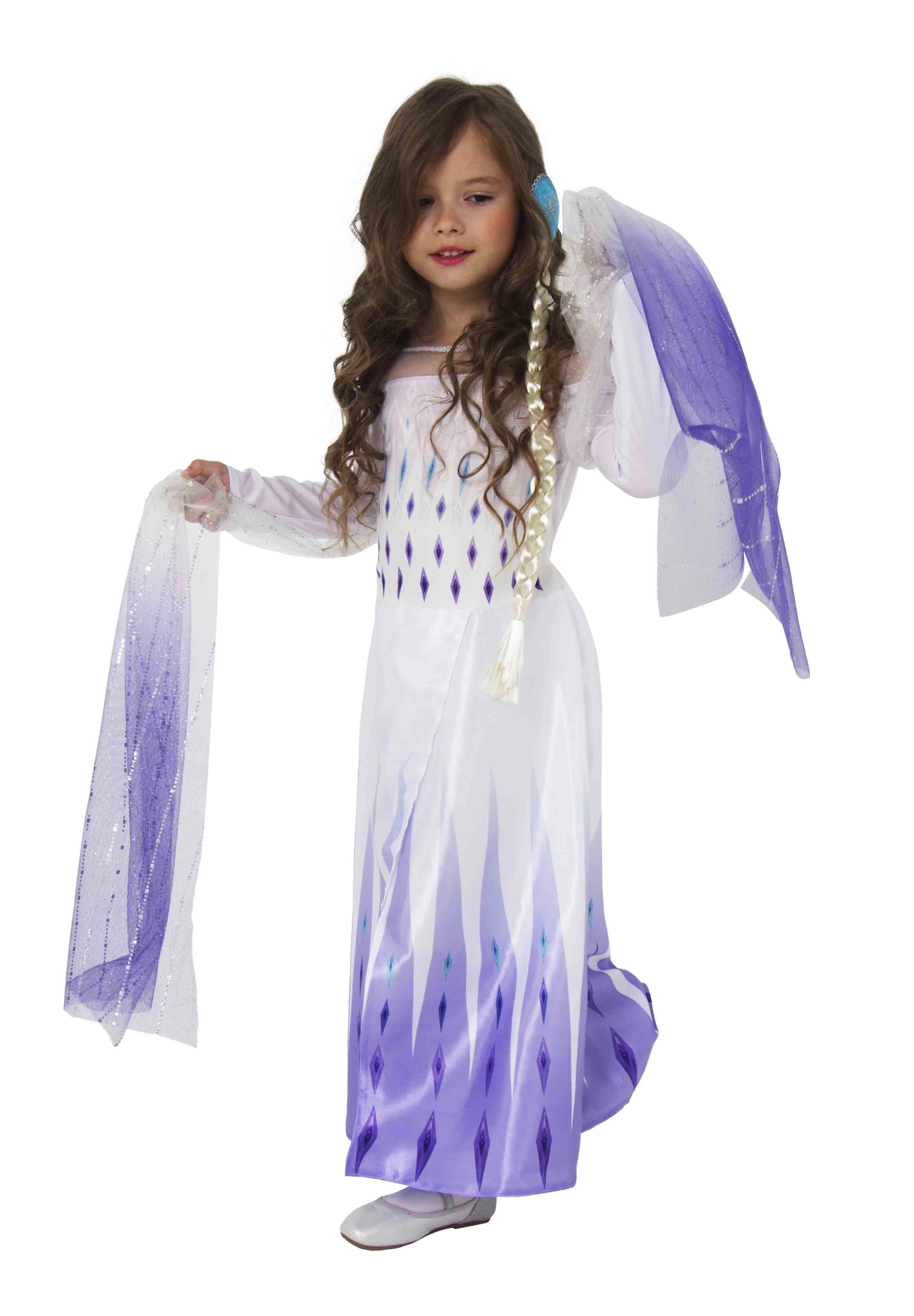 Изображение товара Карнавальный костюм Батик 22-19-116-60 Эльза (белое) размер 116-60 Дисней