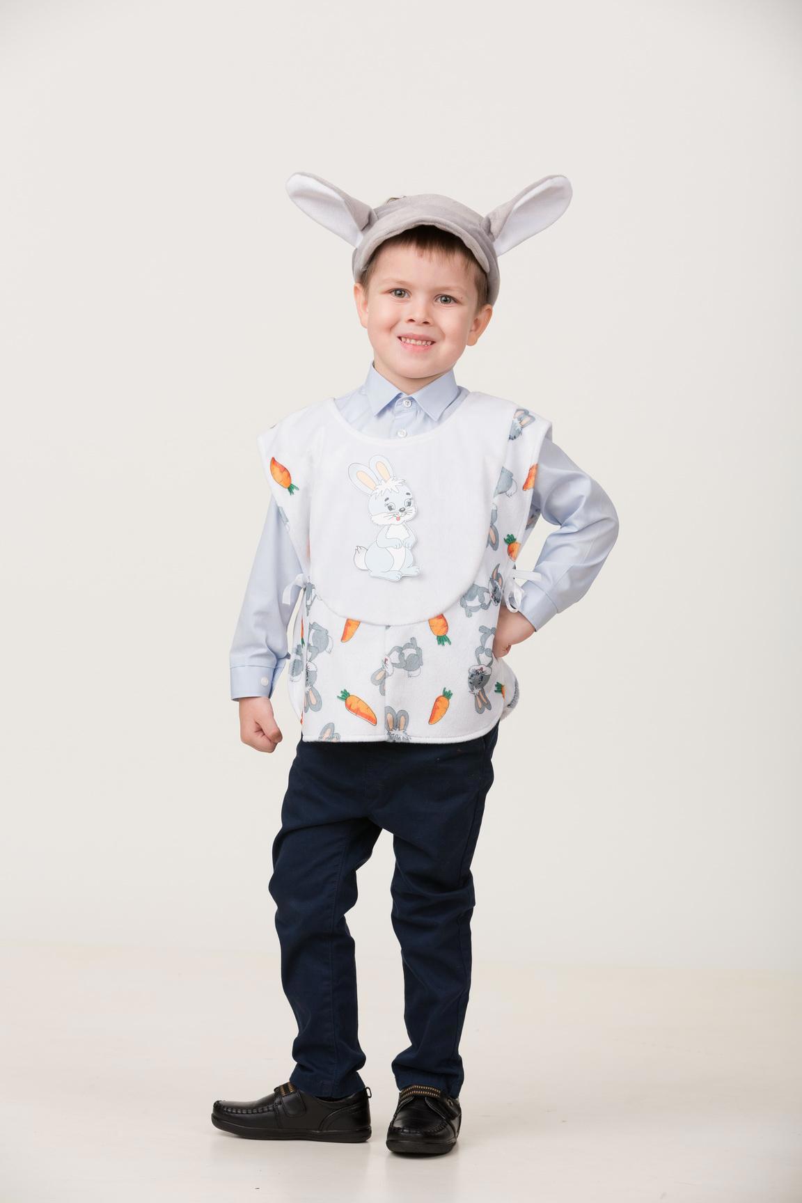 Изображение товара Карнавальный костюм Батик 2202-110-56 Зайчик плюш 2202 размер 110-56