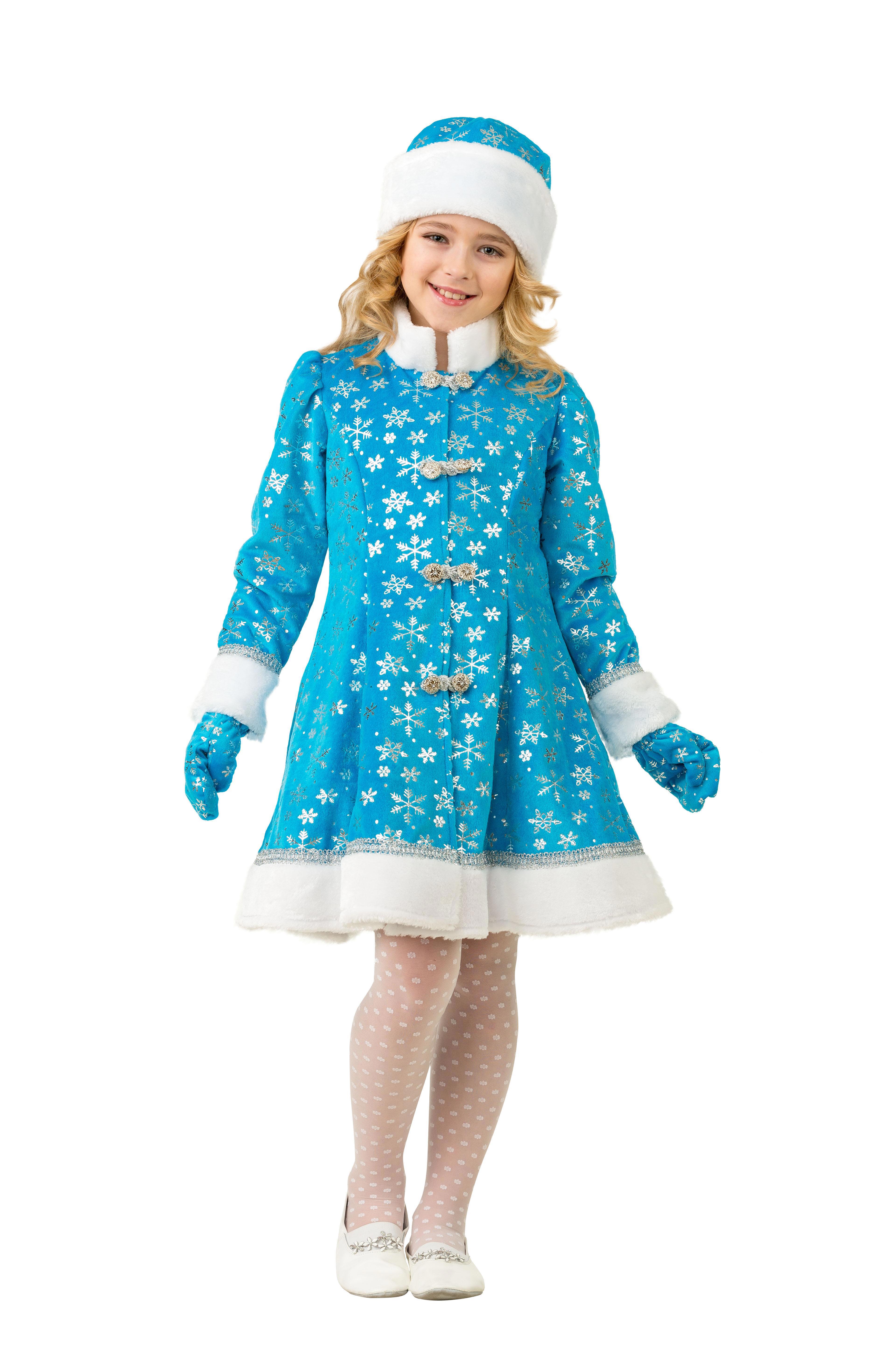 Изображение товара Карнавальный костюм Батик 181-128-64 Снегурочка плюш размер 128-64 181