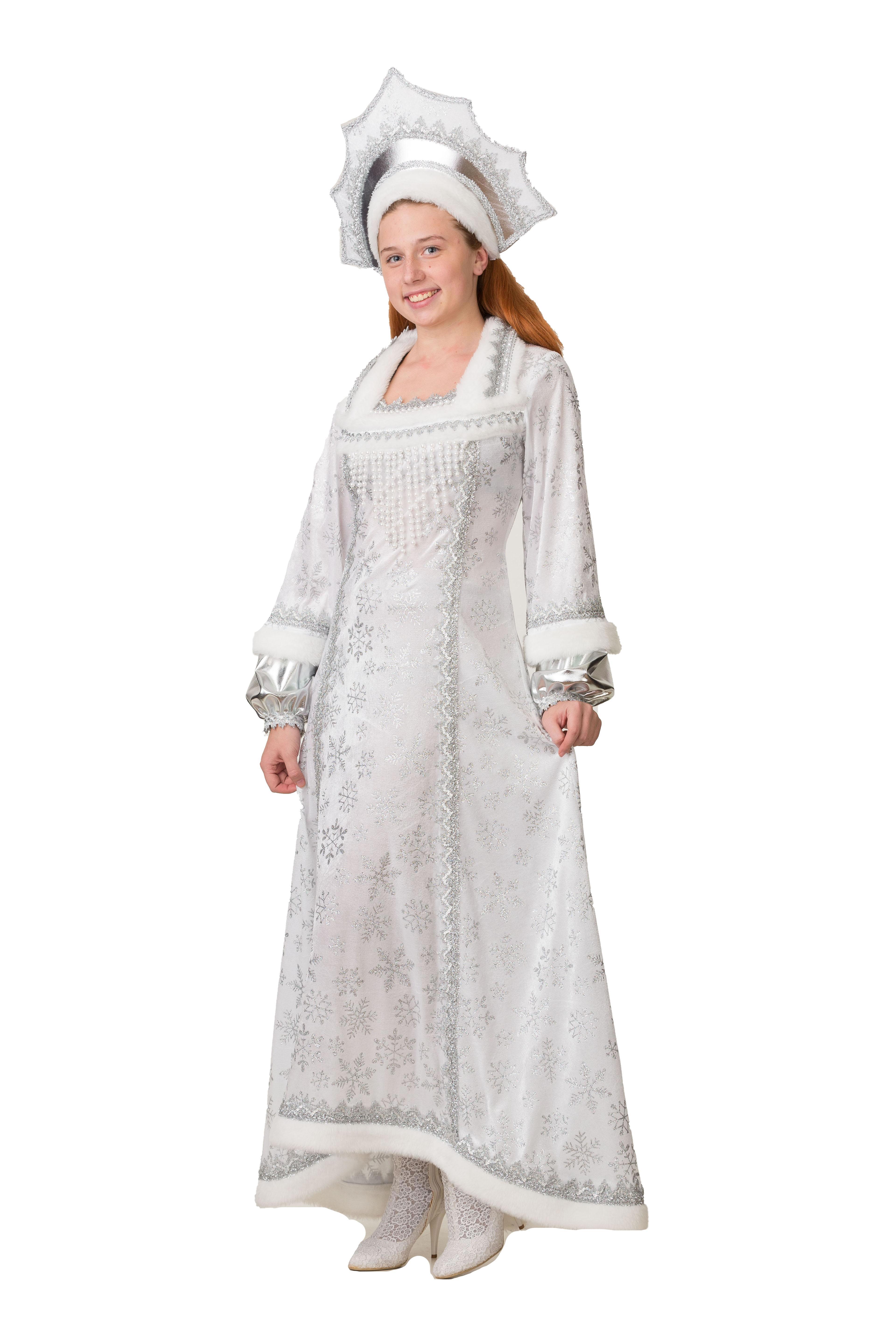 Изображение товара Карнавальный костюм Батик 320-48 для взрослых Снегурочка Снежная р.48